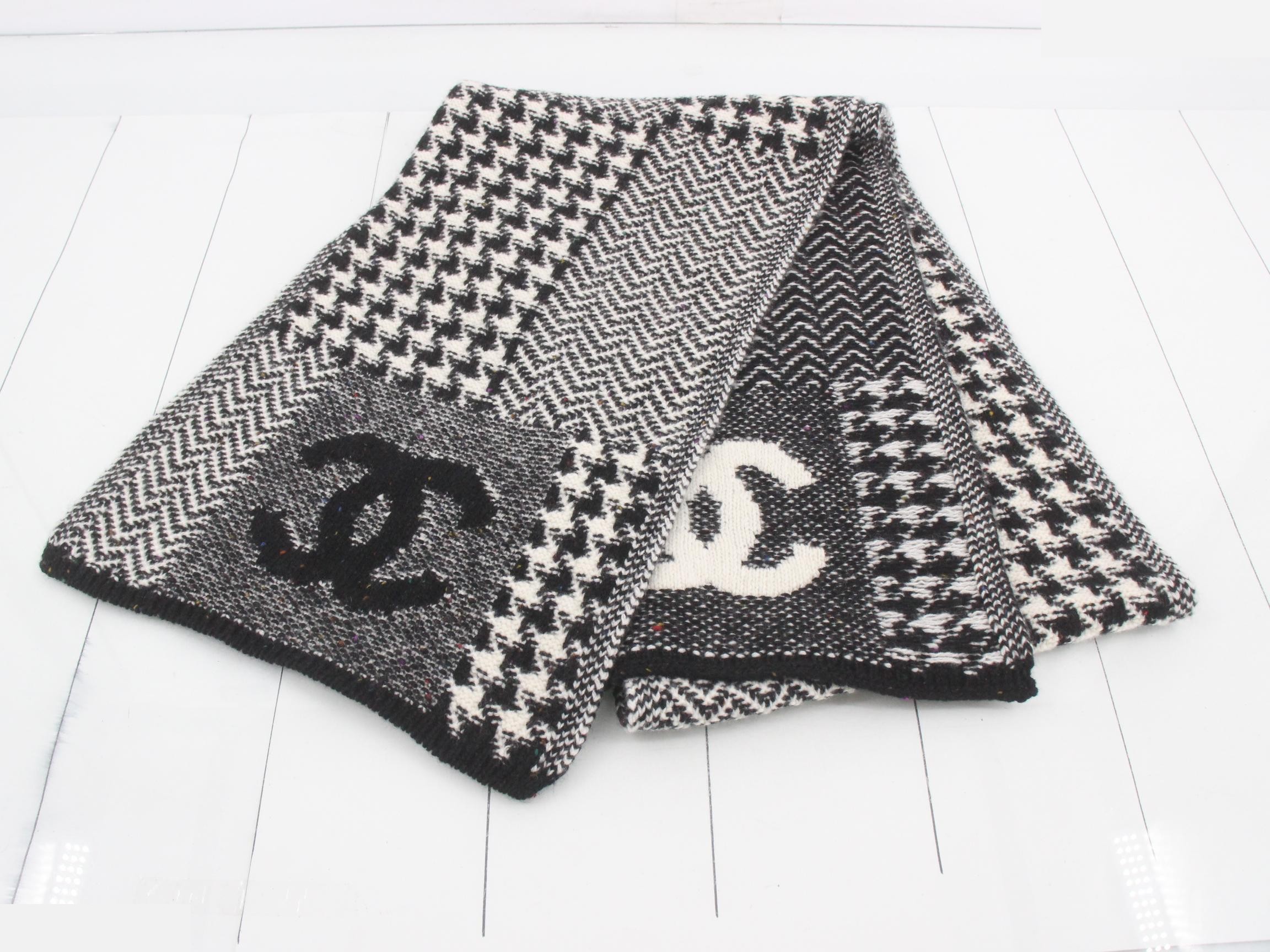Coco Mark Tweed Scarf — view 2