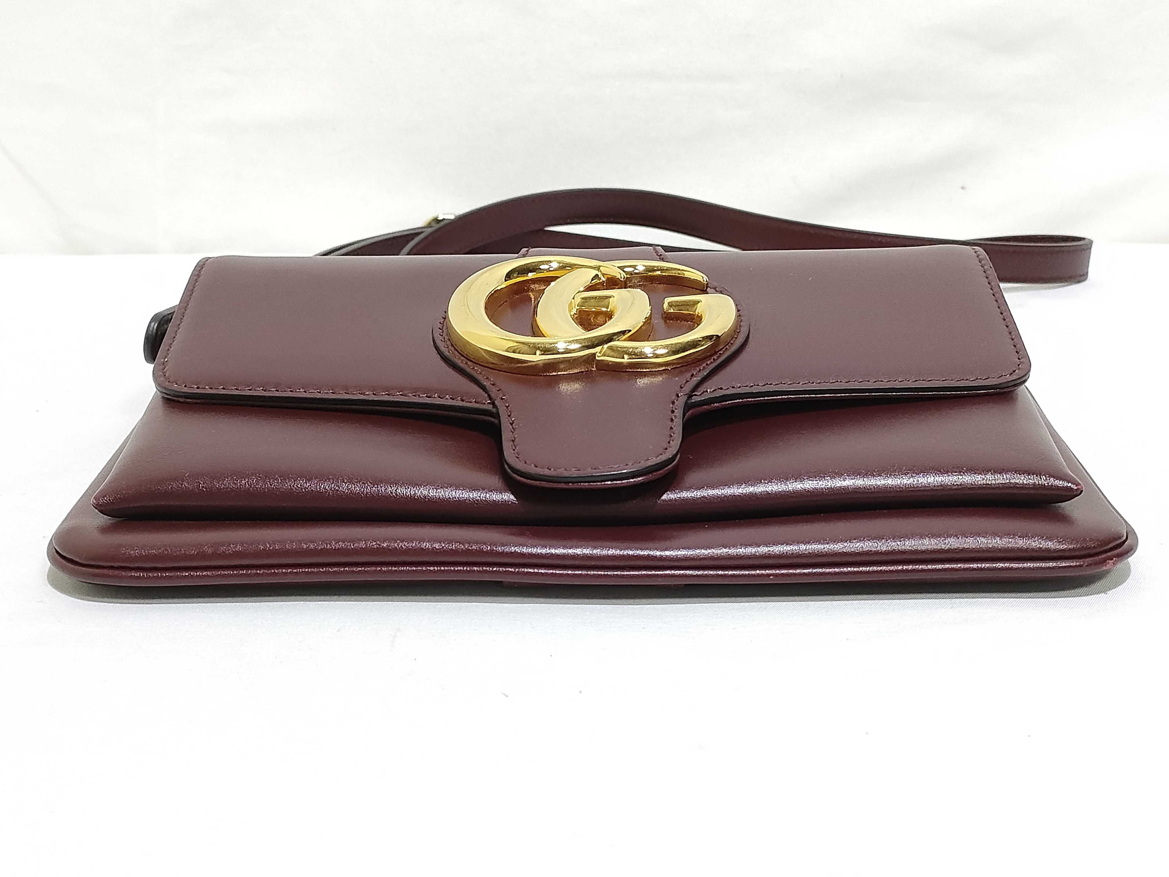 550129 Ally GG Marmont Leather Shoulder Bag — view 7