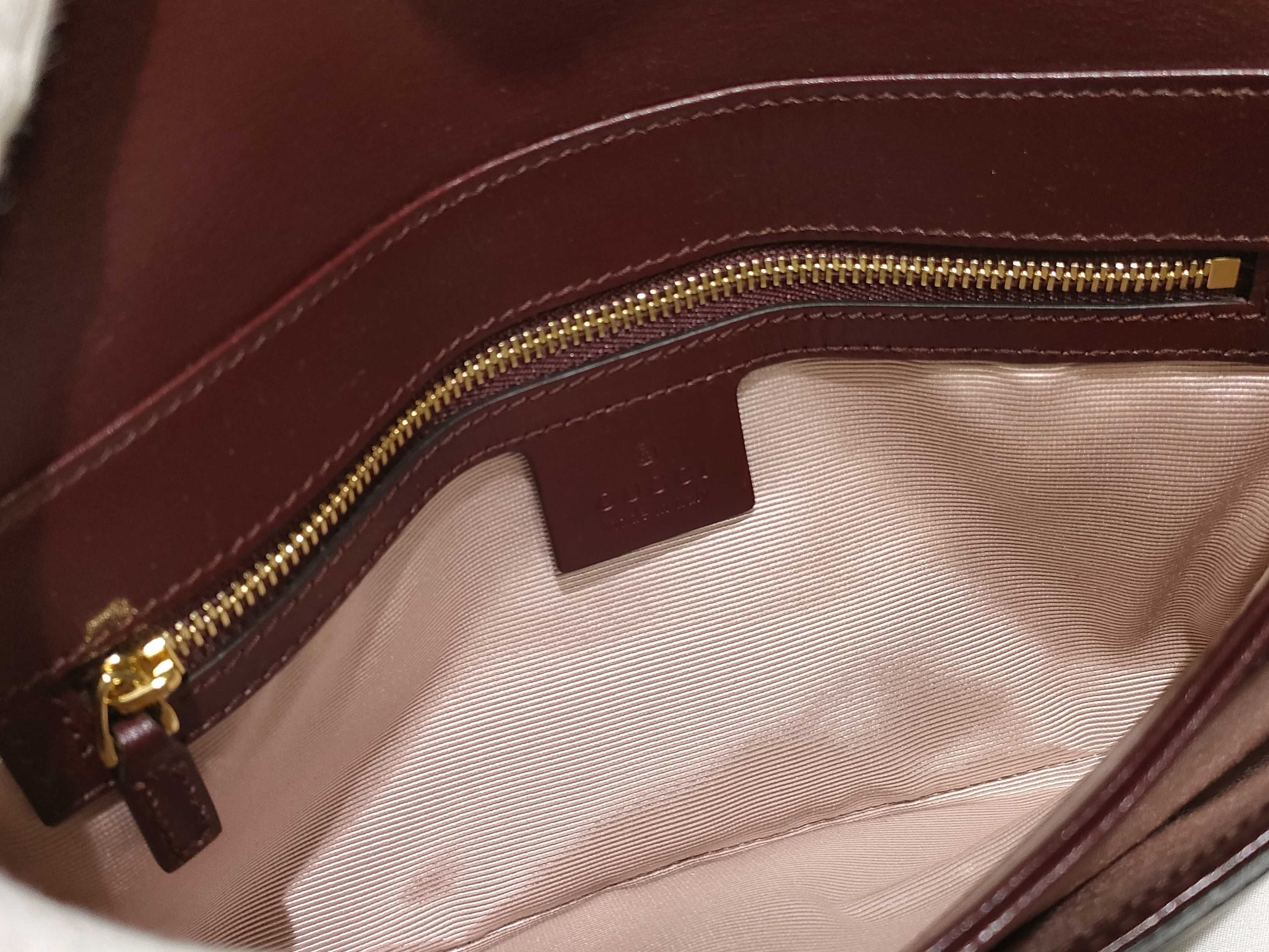 550129 Ally GG Marmont Leather Shoulder Bag — view 8