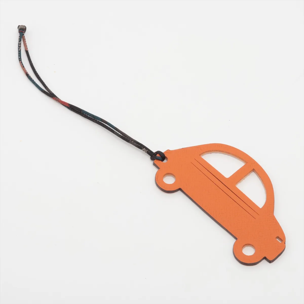 Petit H charm, leather, pink x orange, — view 2