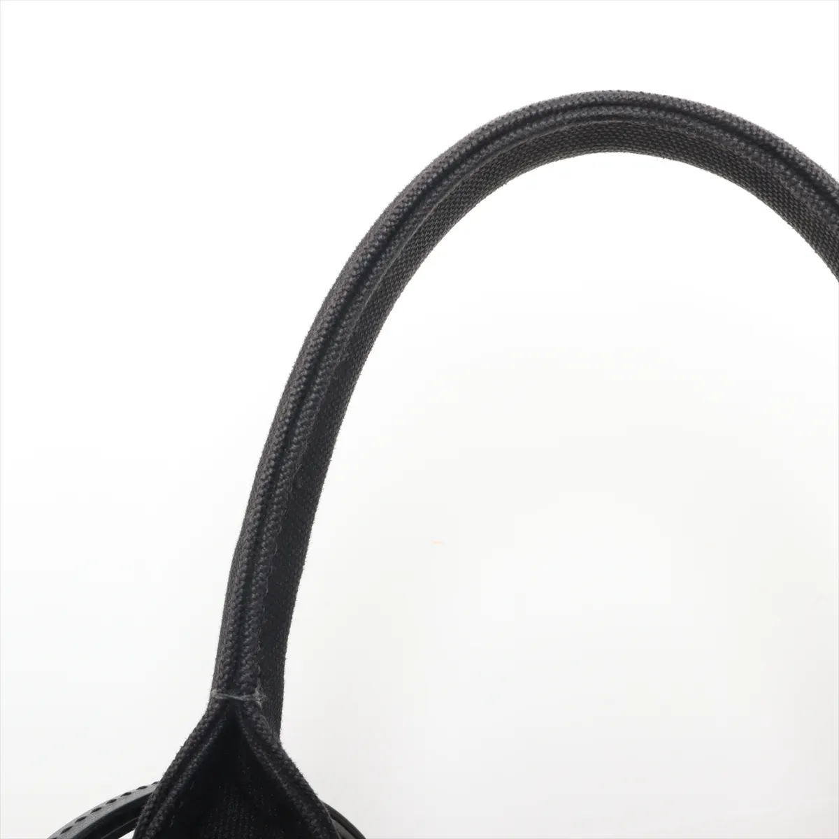 Canapa Wicker Rattan x Canvas 2WAY Handbag Beige x Black — view 12