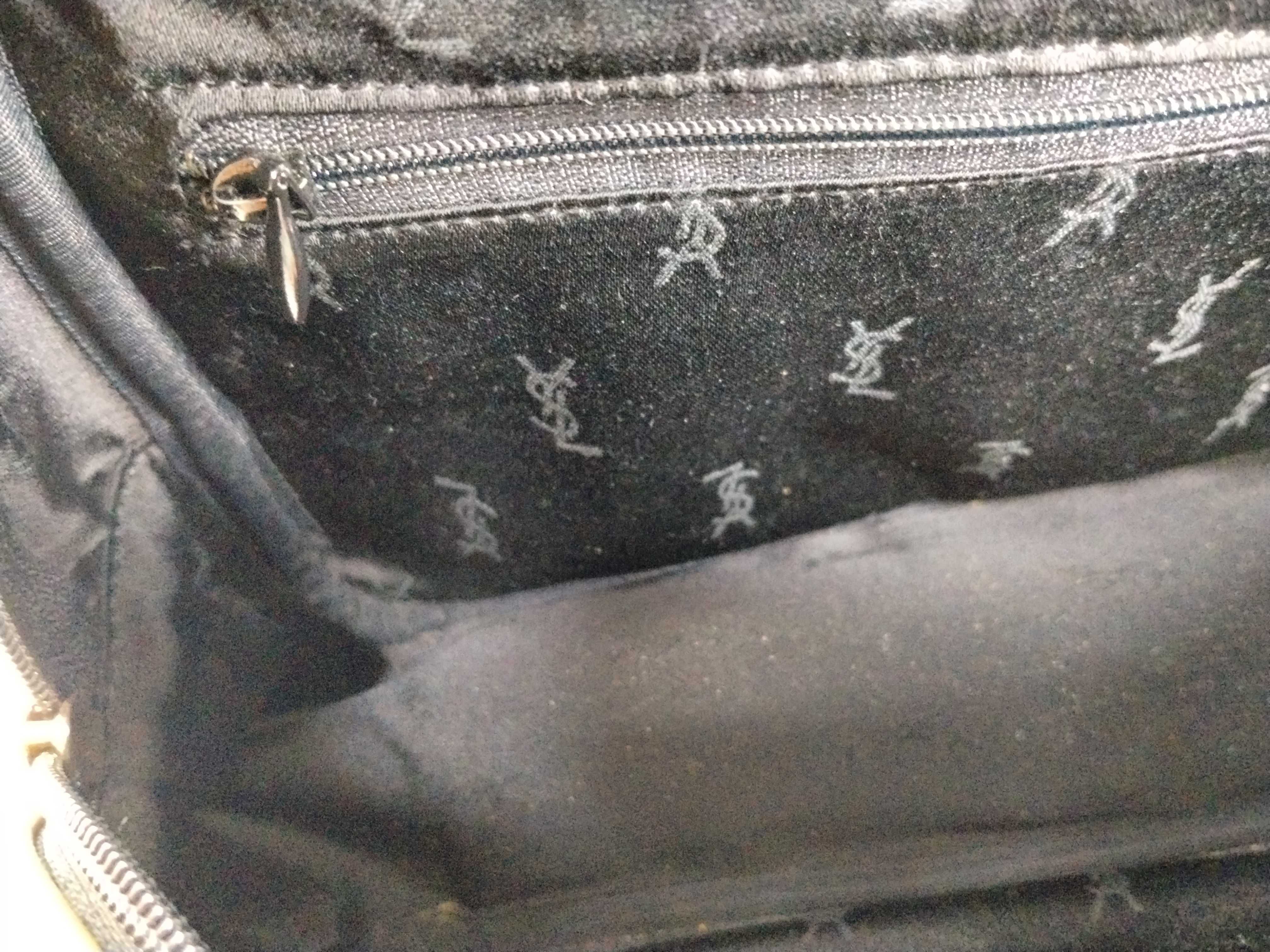 handbag, logo design, black and beige. — view 12