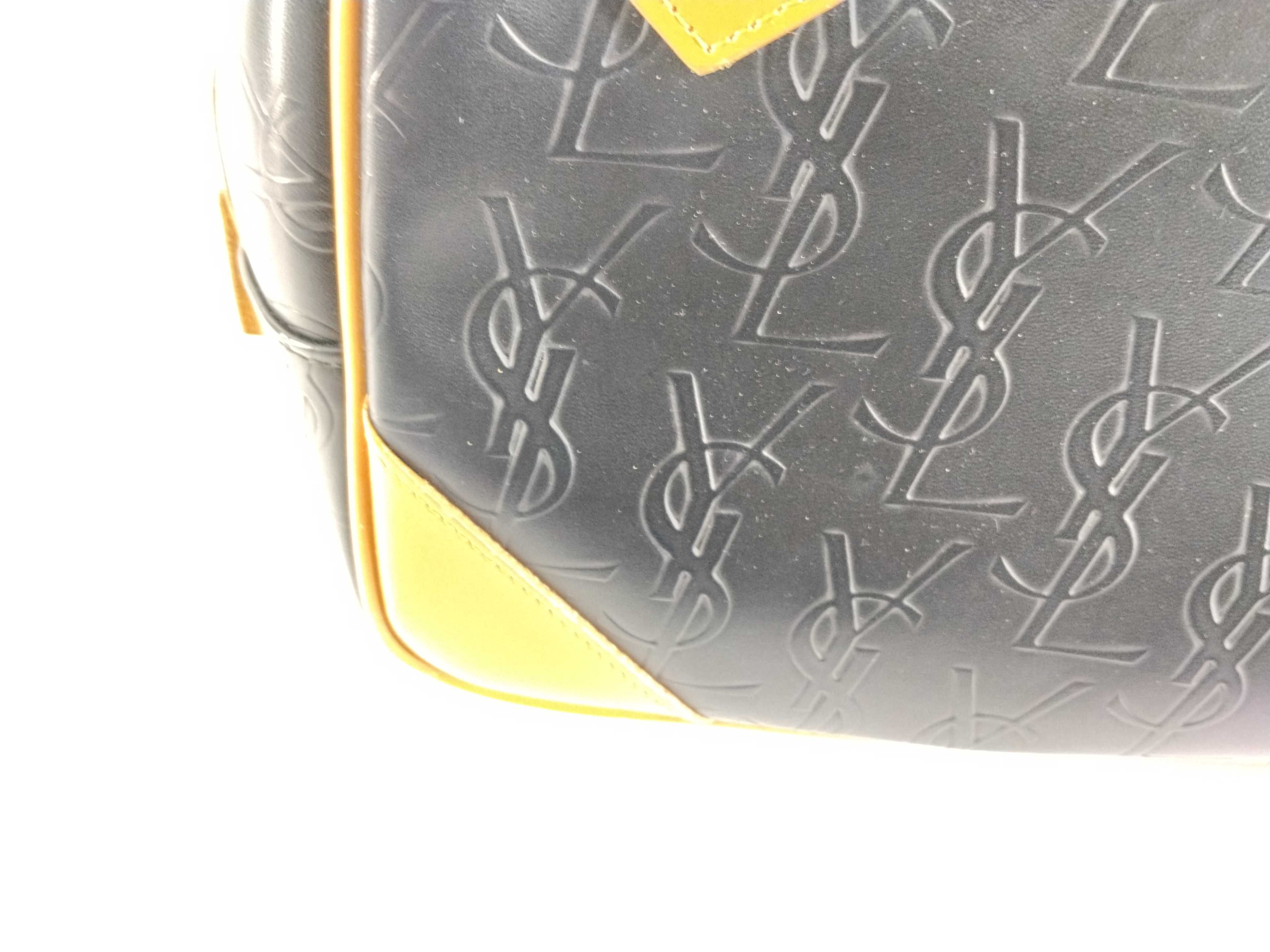 handbag, logo design, black and beige. — view 13