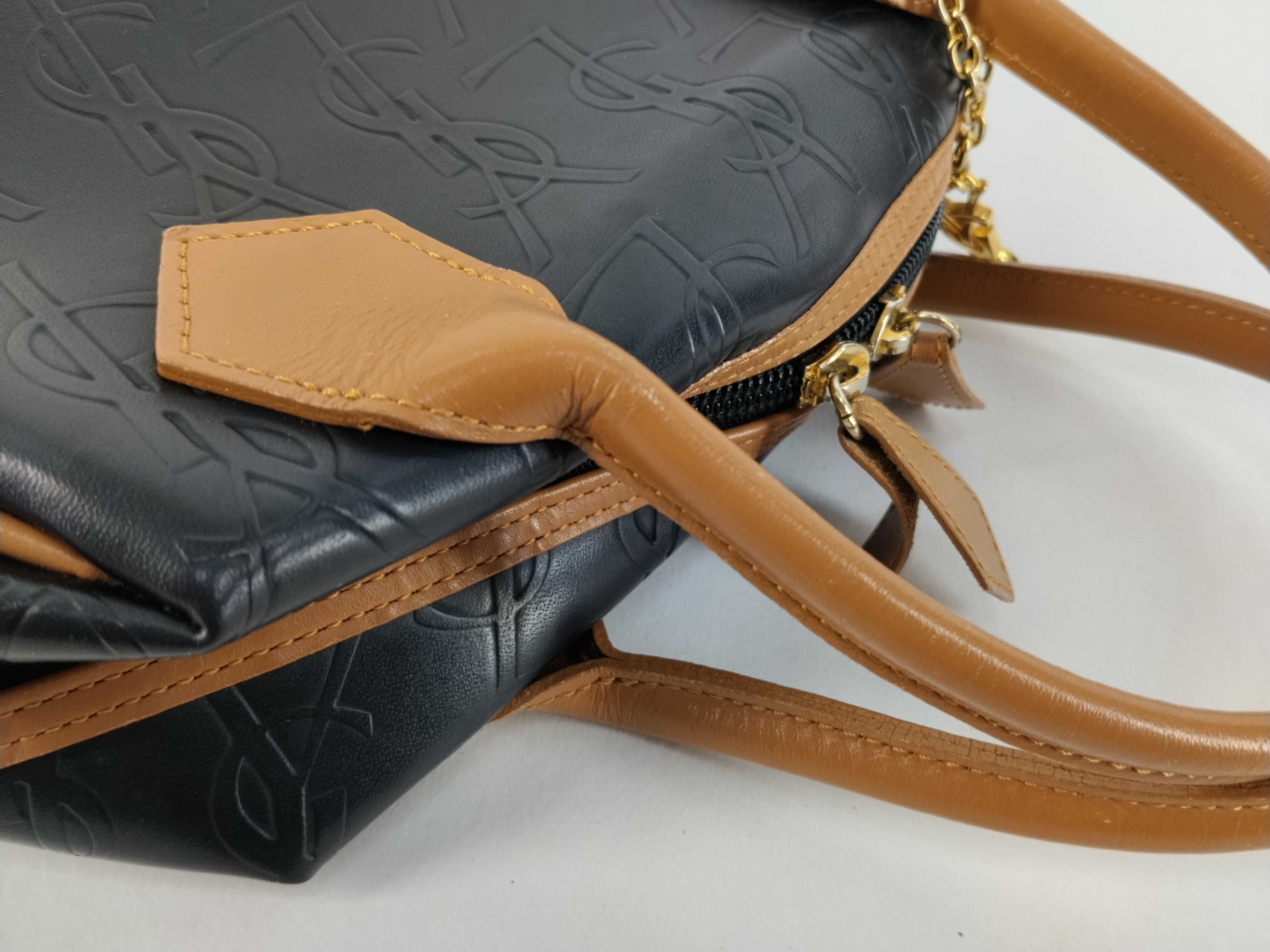 handbag, logo design, black and beige. — view 5