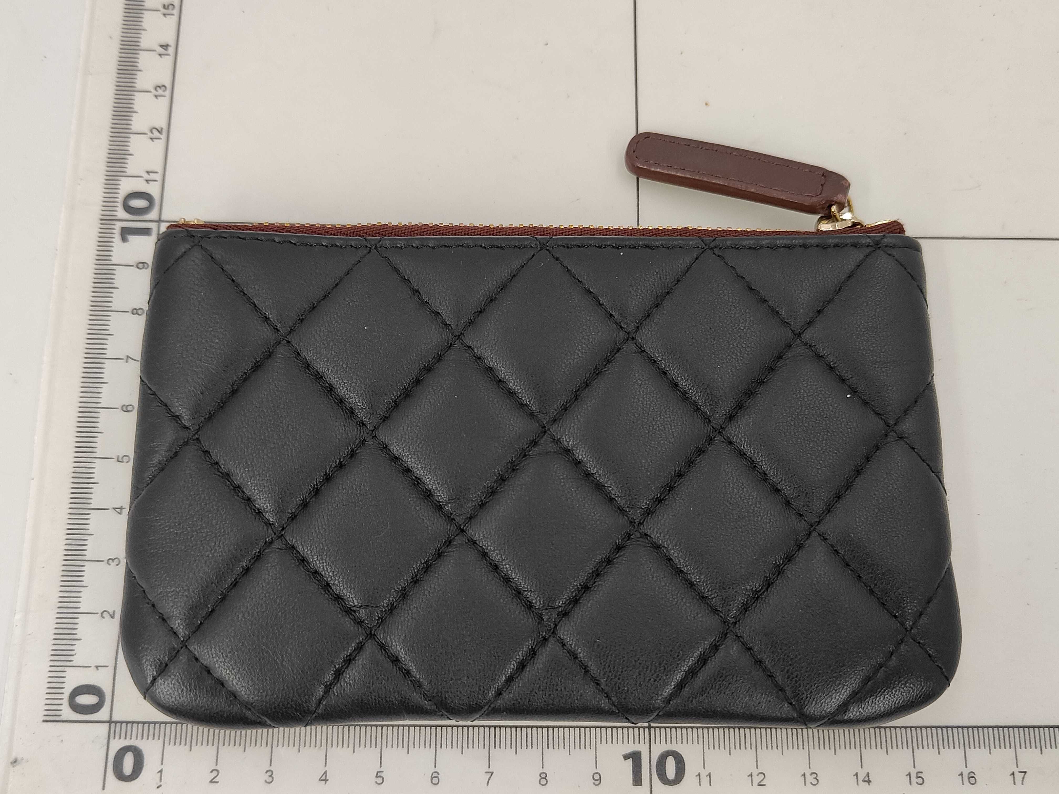 Black Lambskin Mini Coin Case — view 2