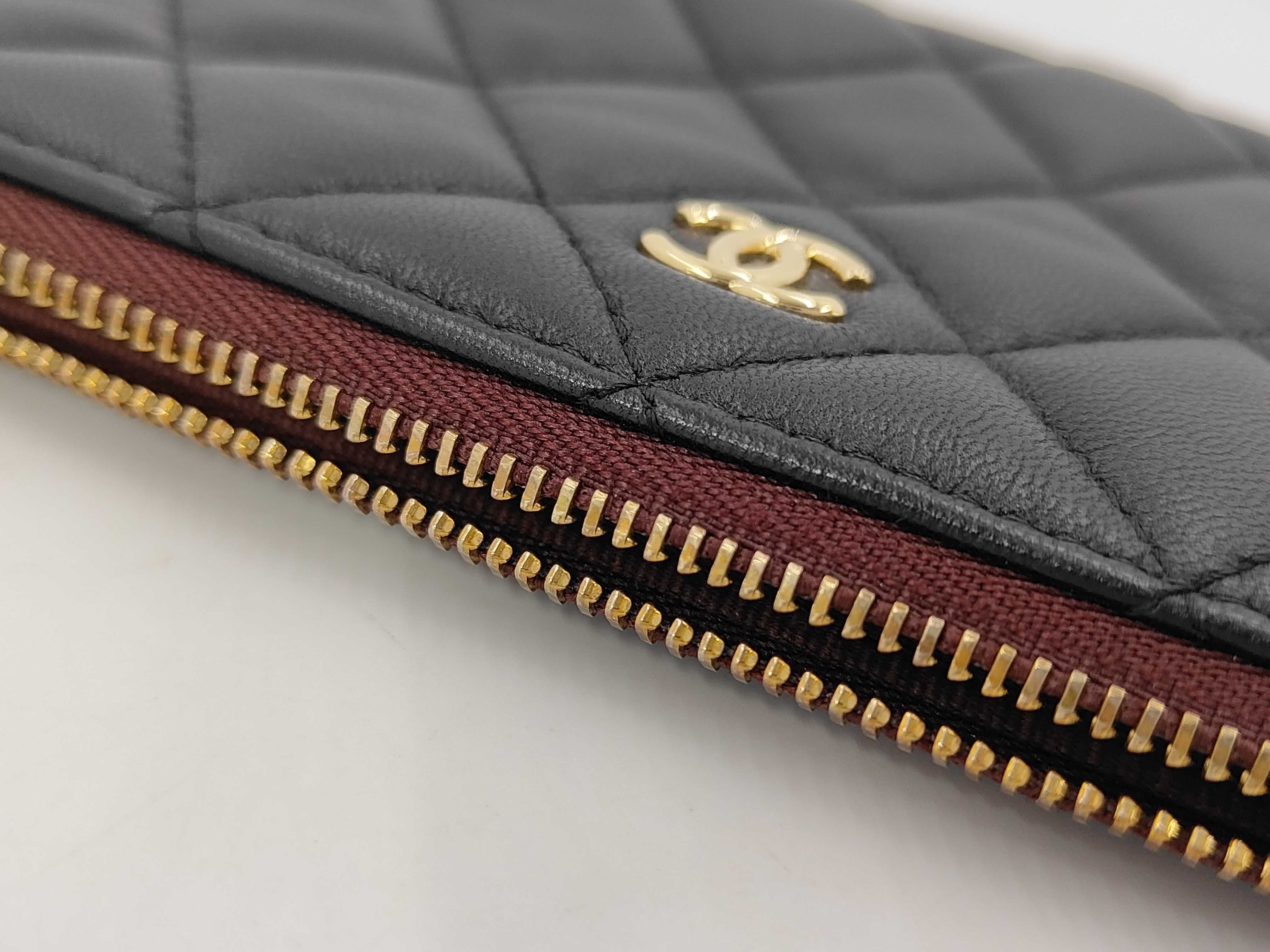 Black Lambskin Mini Coin Case — view 9