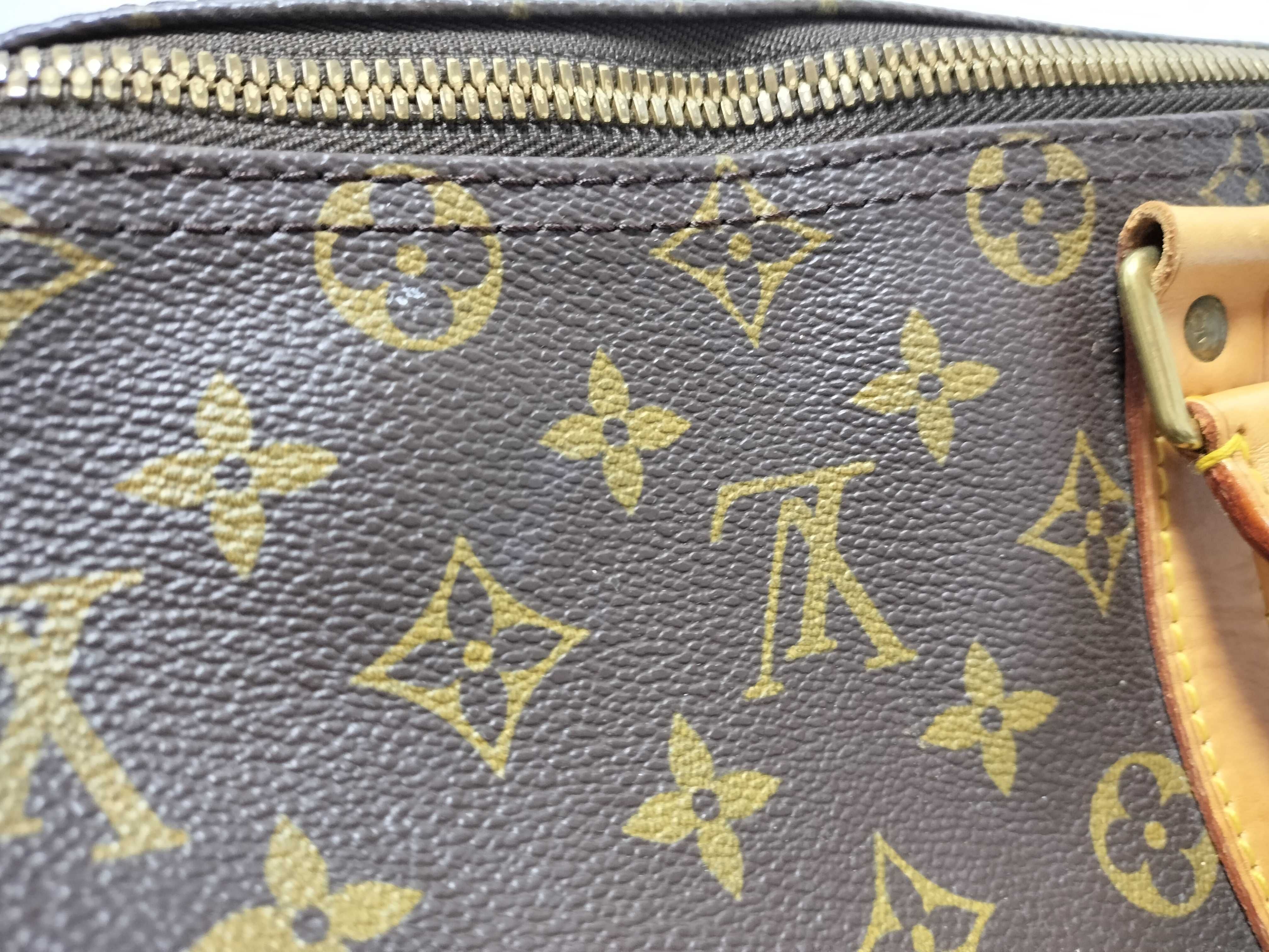 Monogram LOUIS_VUITTON M41428 Keepall 45 SP0936 Boston bag with padlock, name tag, and handle strap. — view 15