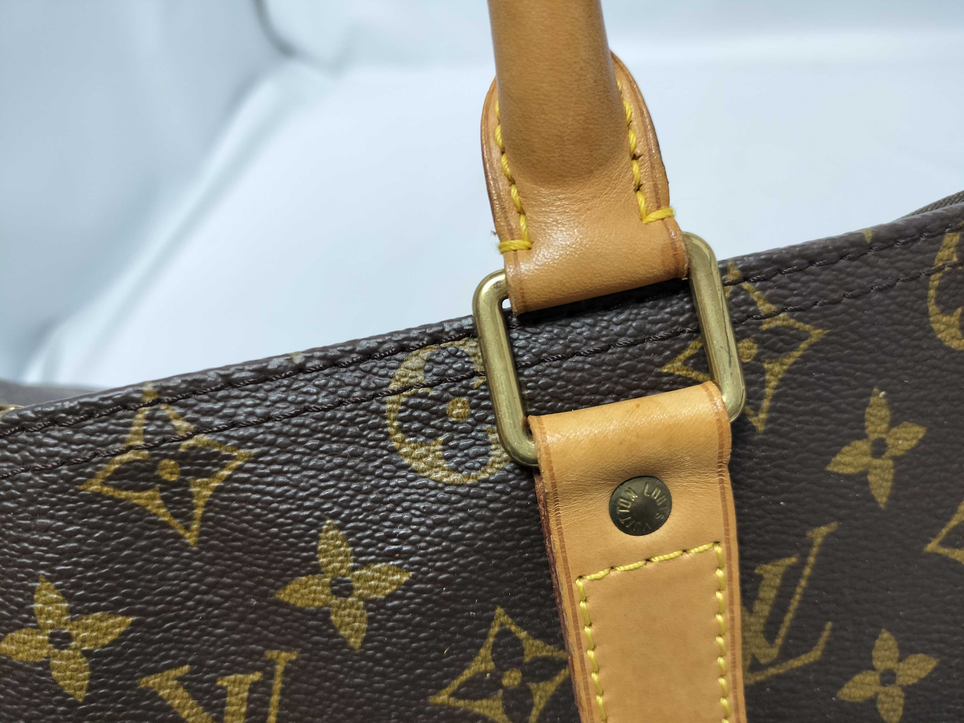 Monogram LOUIS_VUITTON M41428 Keepall 45 SP0936 Boston bag with padlock, name tag, and handle strap. — view 10