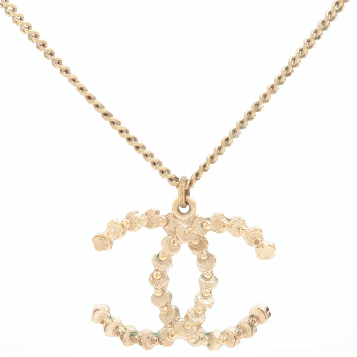 Cocomark A19V Necklace GP x Rhinestone Gold — view 2