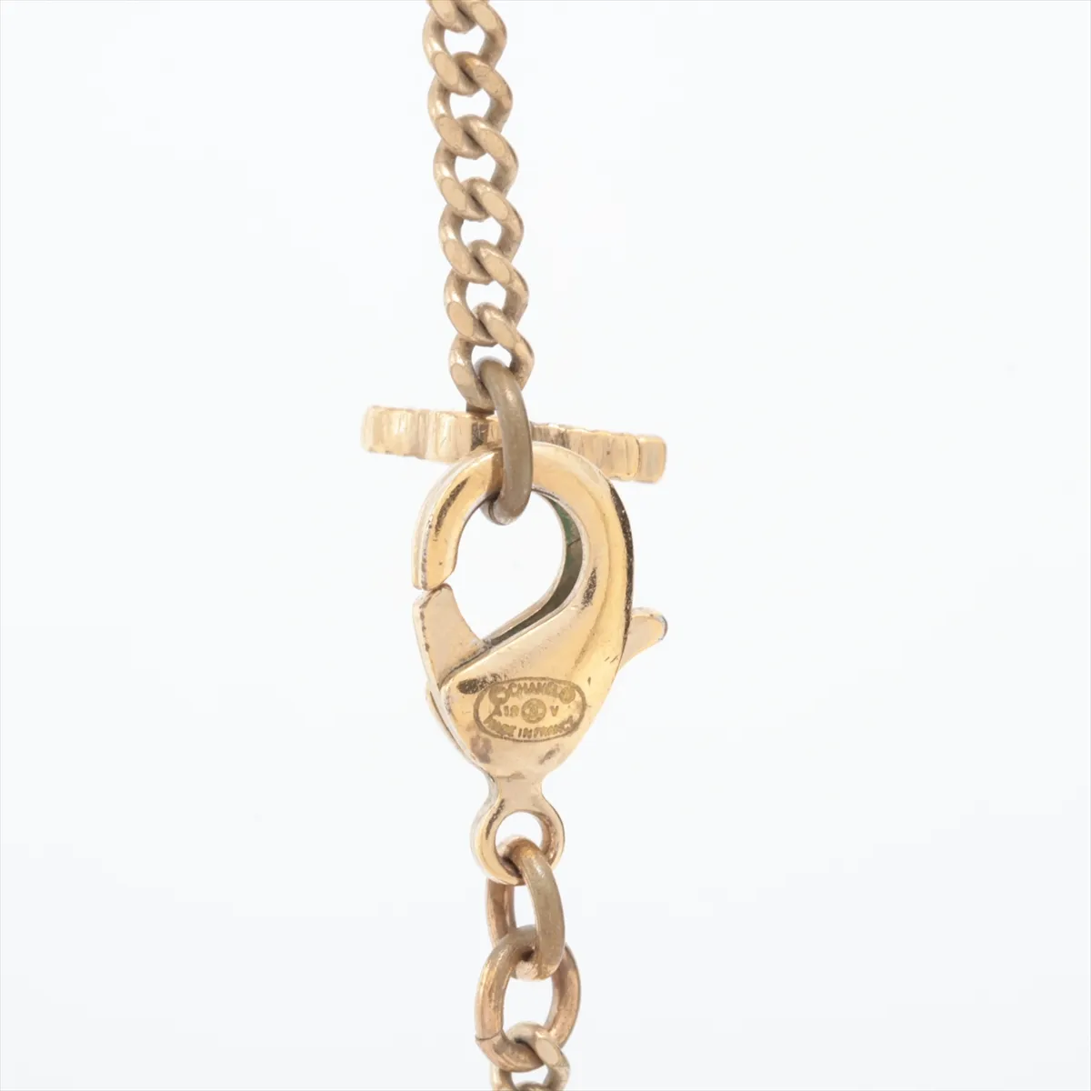Cocomark A19V Necklace GP x Rhinestone Gold — view 3