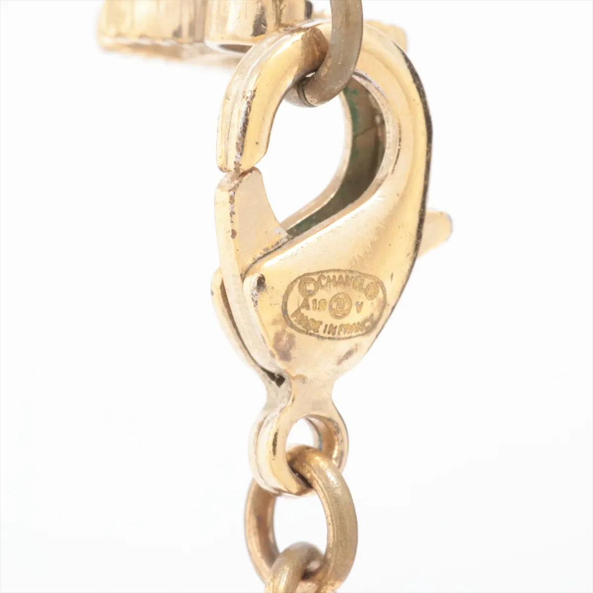 Cocomark A19V Necklace GP x Rhinestone Gold — view 4