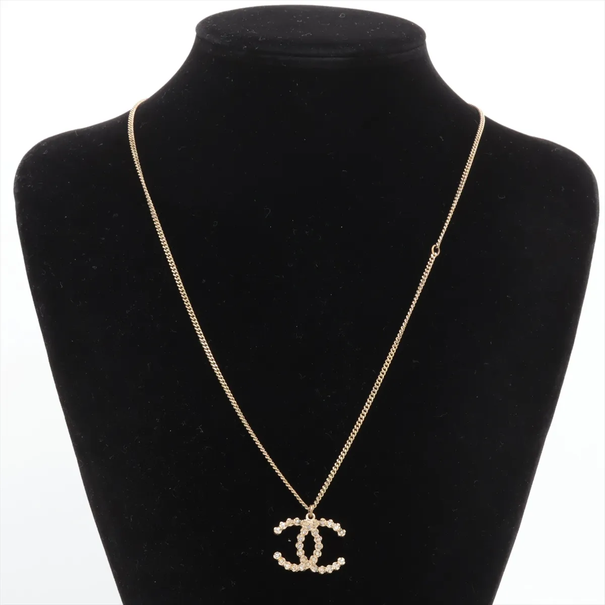 Cocomark A19V Necklace GP x Rhinestone Gold — view 5