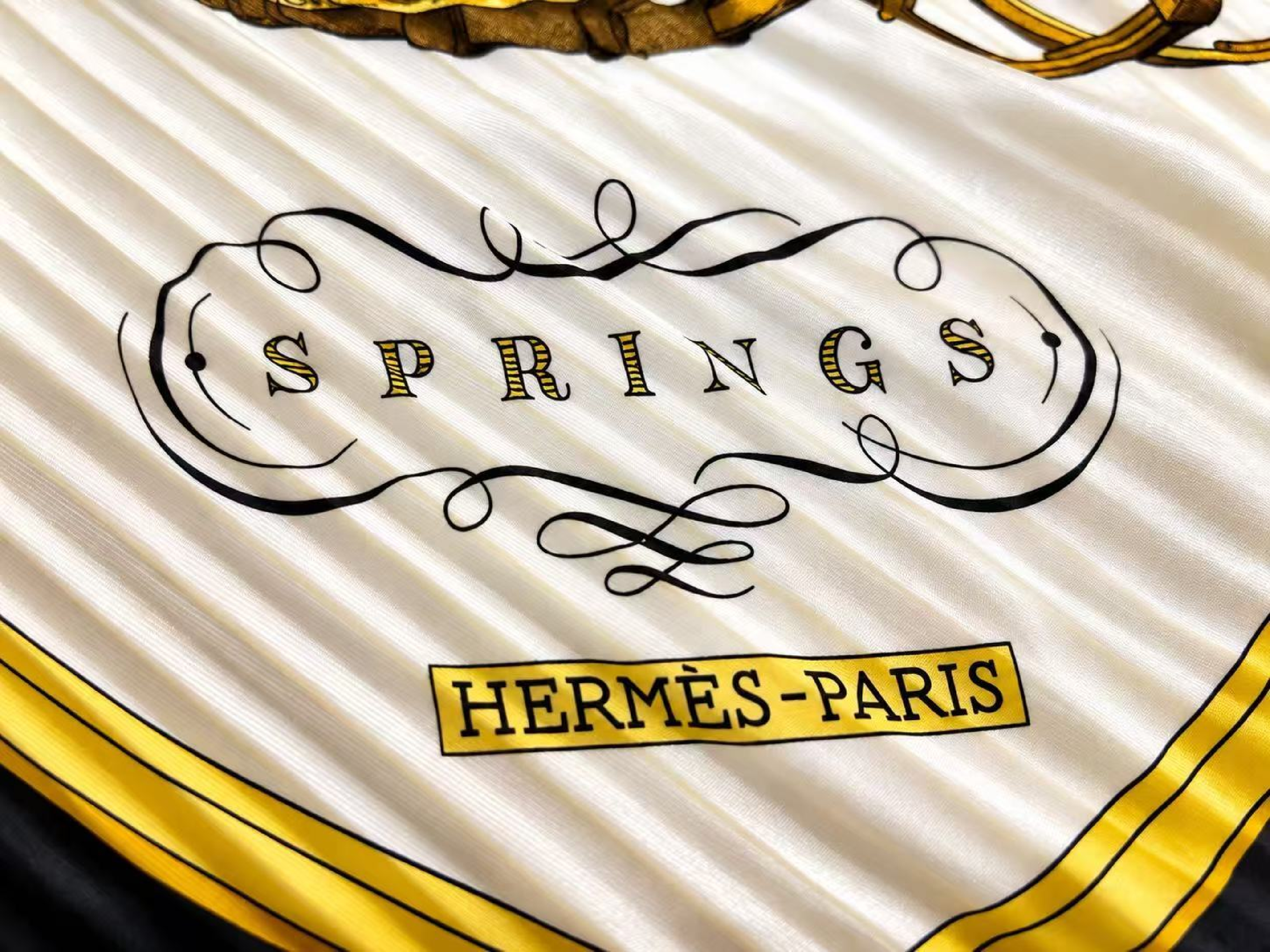 Carre Hermes Pleated Carre Scarf Other Accessories — view 6