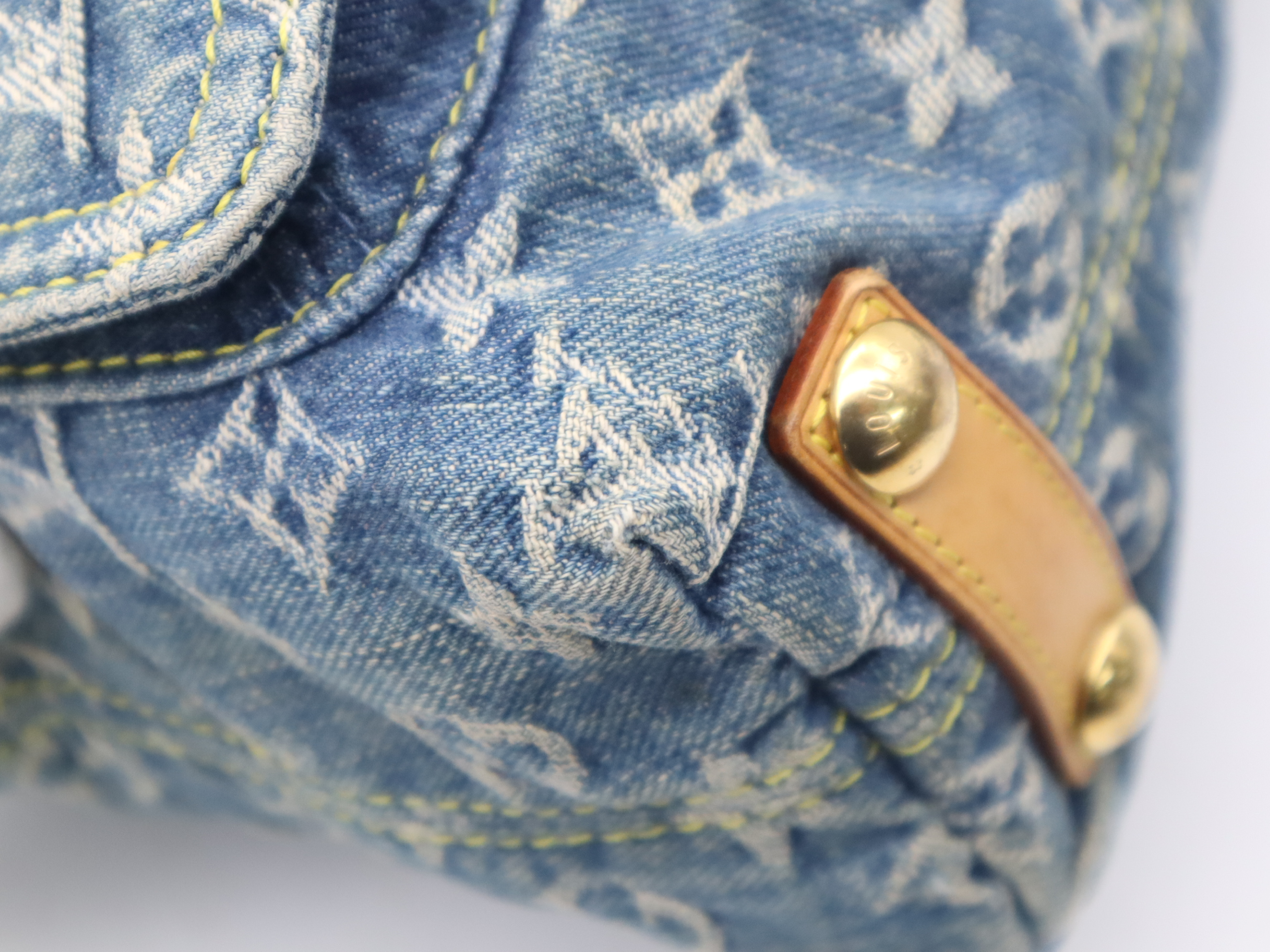 M95049 Denim Baggy PM Blue Handbag — view 11