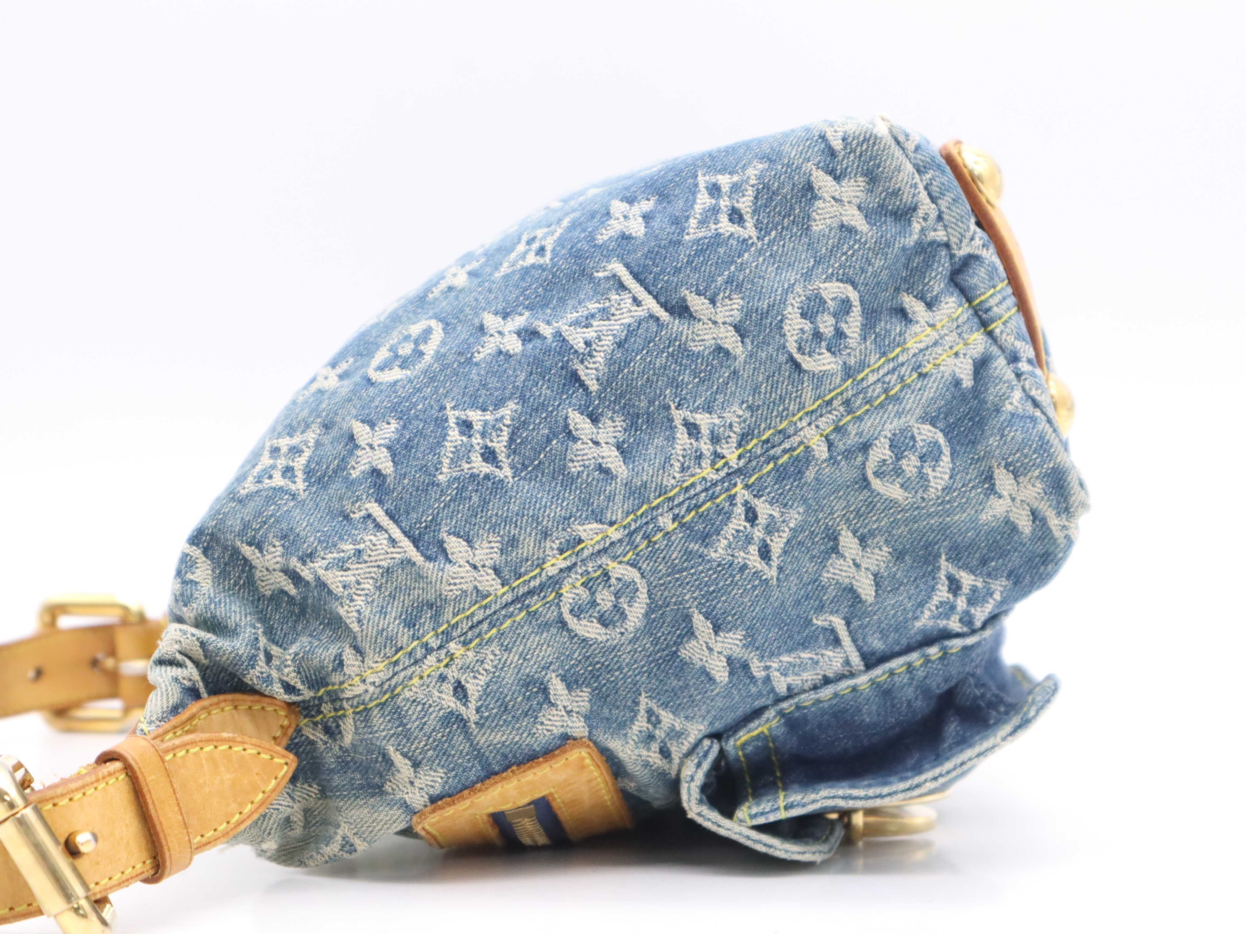 M95049 Denim Baggy PM Blue Handbag — view 3