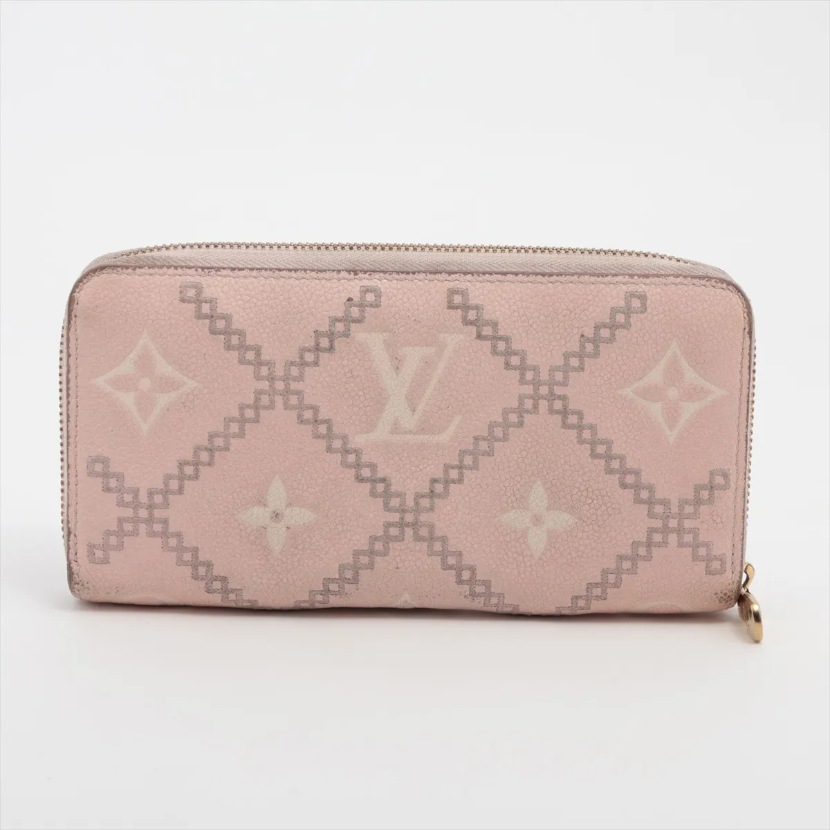 Monogram Empreinte Broderie Zippy Wallet M81138 Pink Round Zip Wallet (RFID detected) — view 2