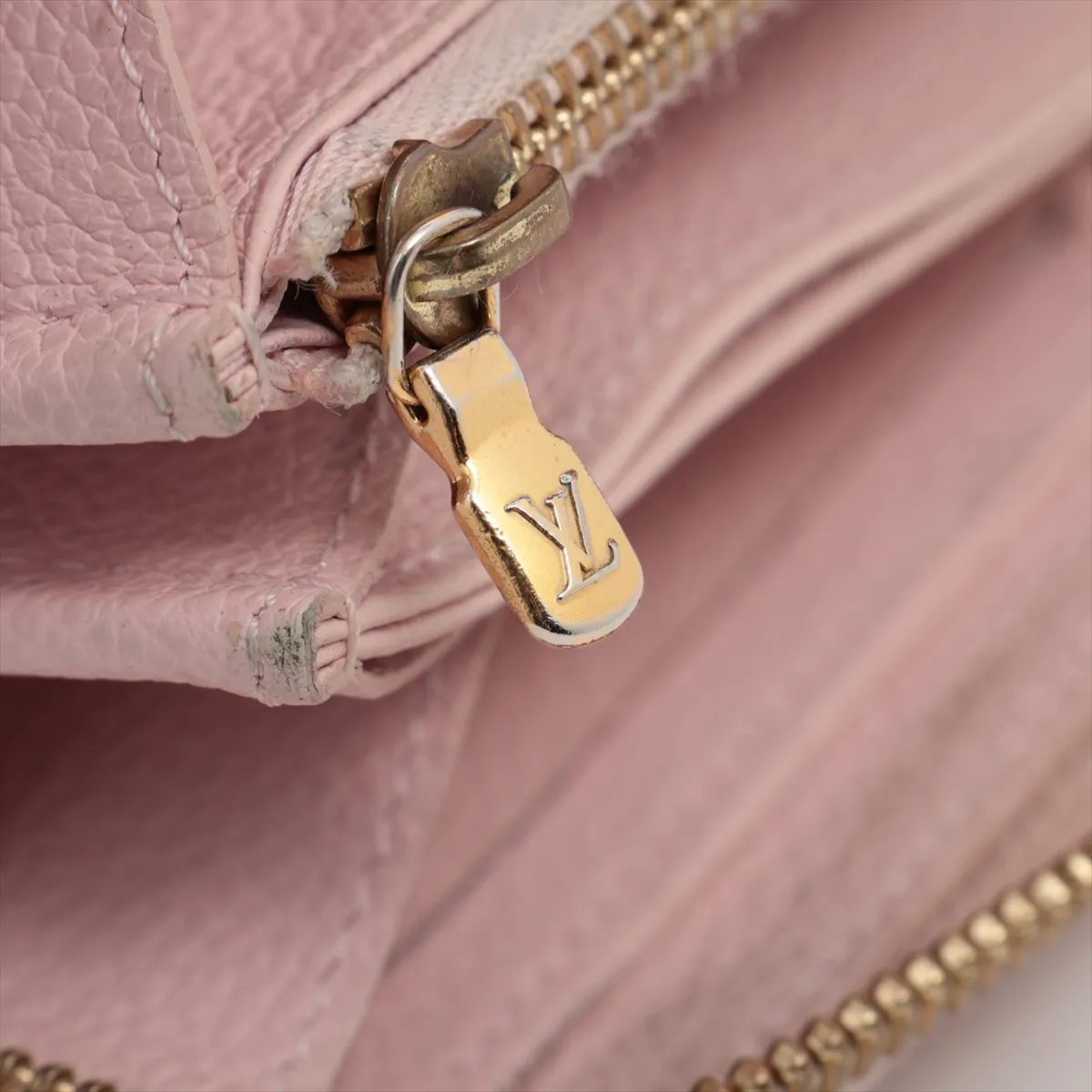 Monogram Empreinte Broderie Zippy Wallet M81138 Pink Round Zip Wallet (RFID detected) — view 12