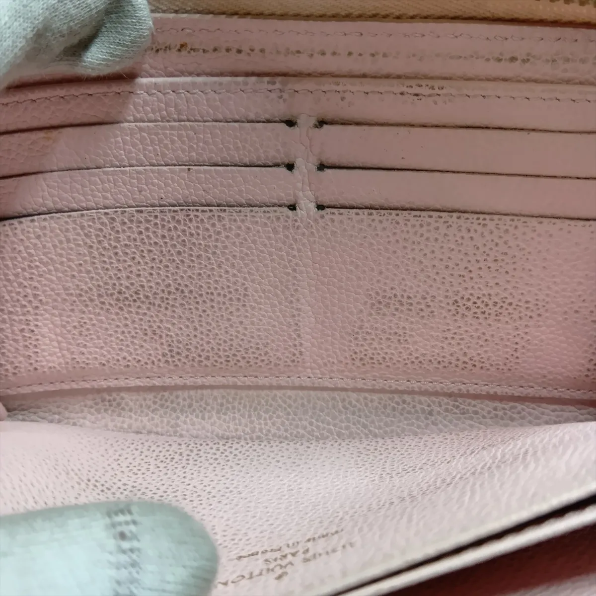 Monogram Empreinte Broderie Zippy Wallet M81138 Pink Round Zip Wallet (RFID detected) — view 15