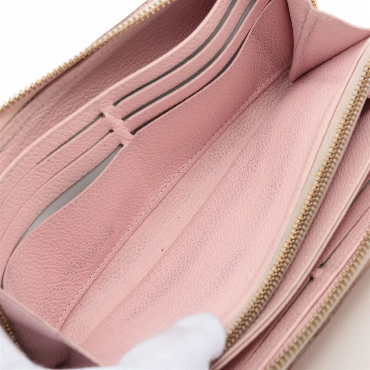 Monogram Empreinte Broderie Zippy Wallet M81138 Pink Round Zip Wallet (RFID detected) — view 5