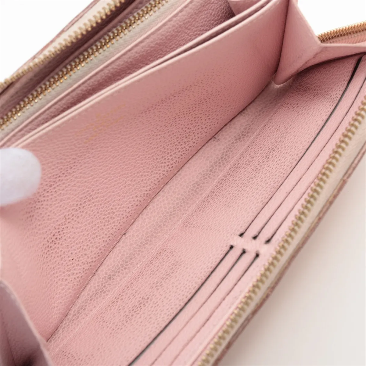 Monogram Empreinte Broderie Zippy Wallet M81138 Pink Round Zip Wallet (RFID detected) — view 8
