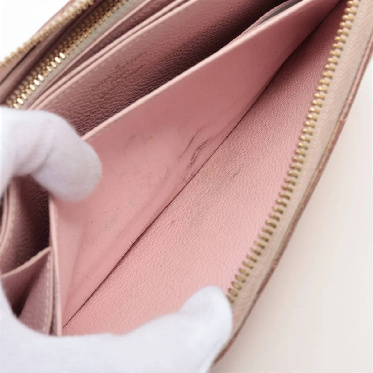Monogram Empreinte Broderie Zippy Wallet M81138 Pink Round Zip Wallet (RFID detected) — view 9