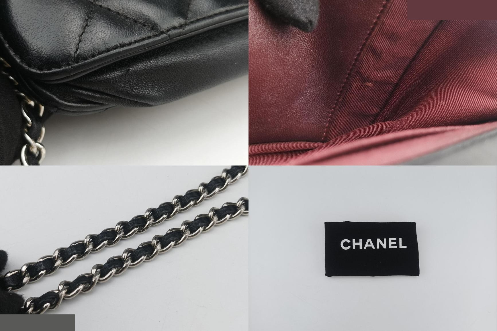 Matelassé Coco Mark Lambskin Black — view 11