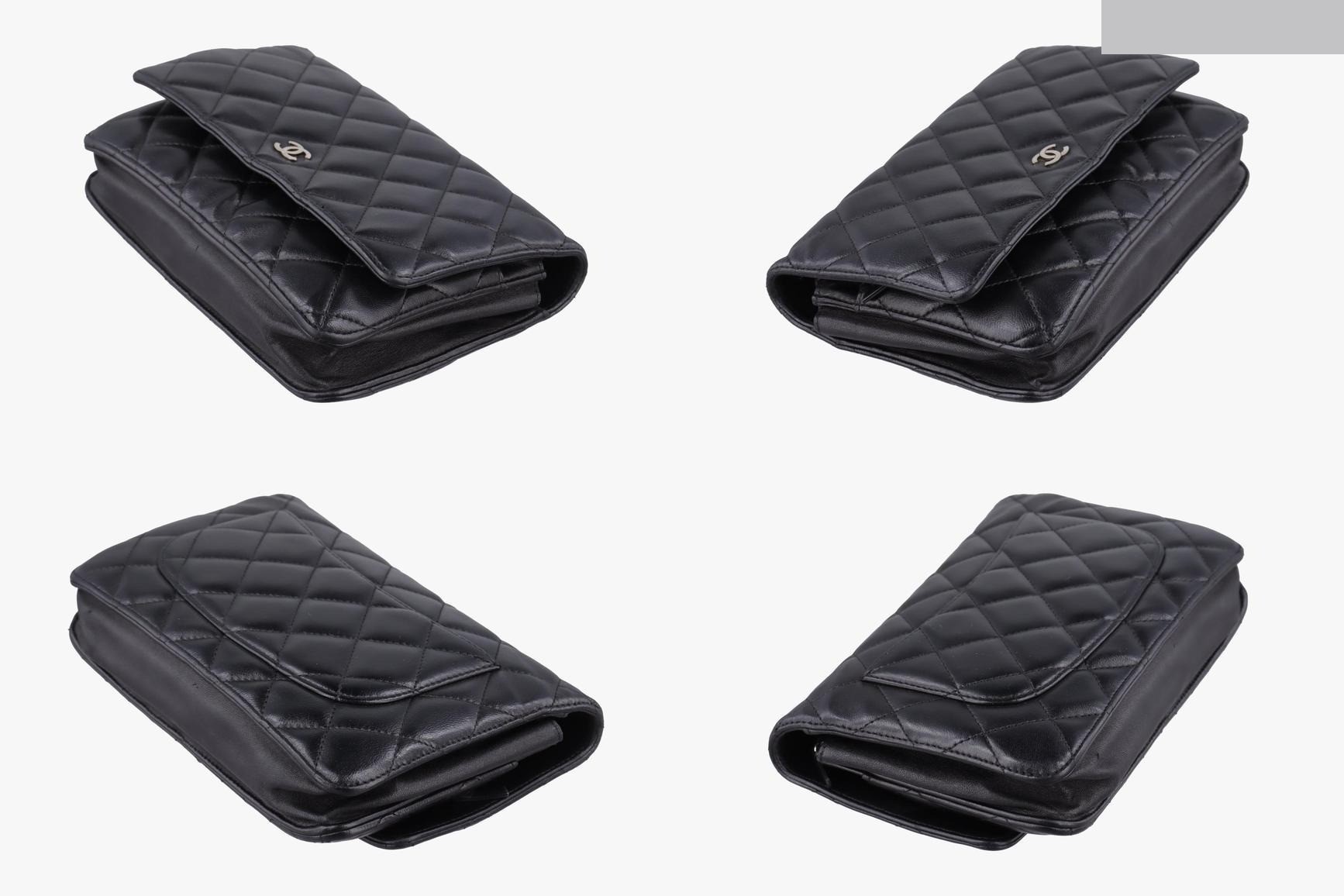 Matelassé Coco Mark Lambskin Black — view 4