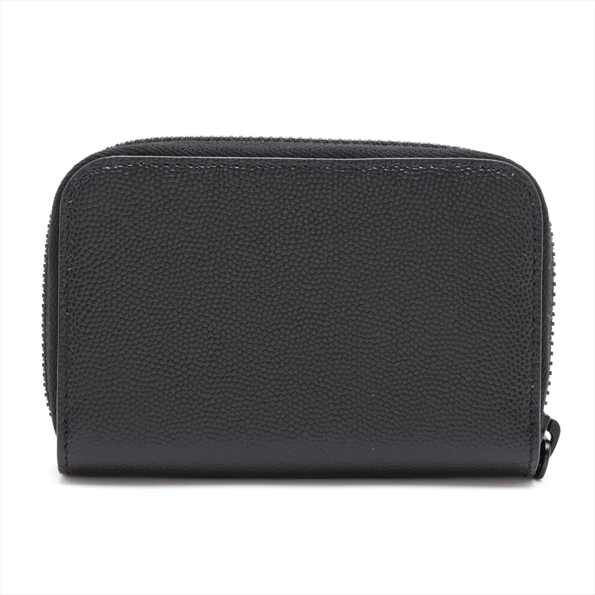 Logo MRT535411 Leather Coin Case, Black — view 2