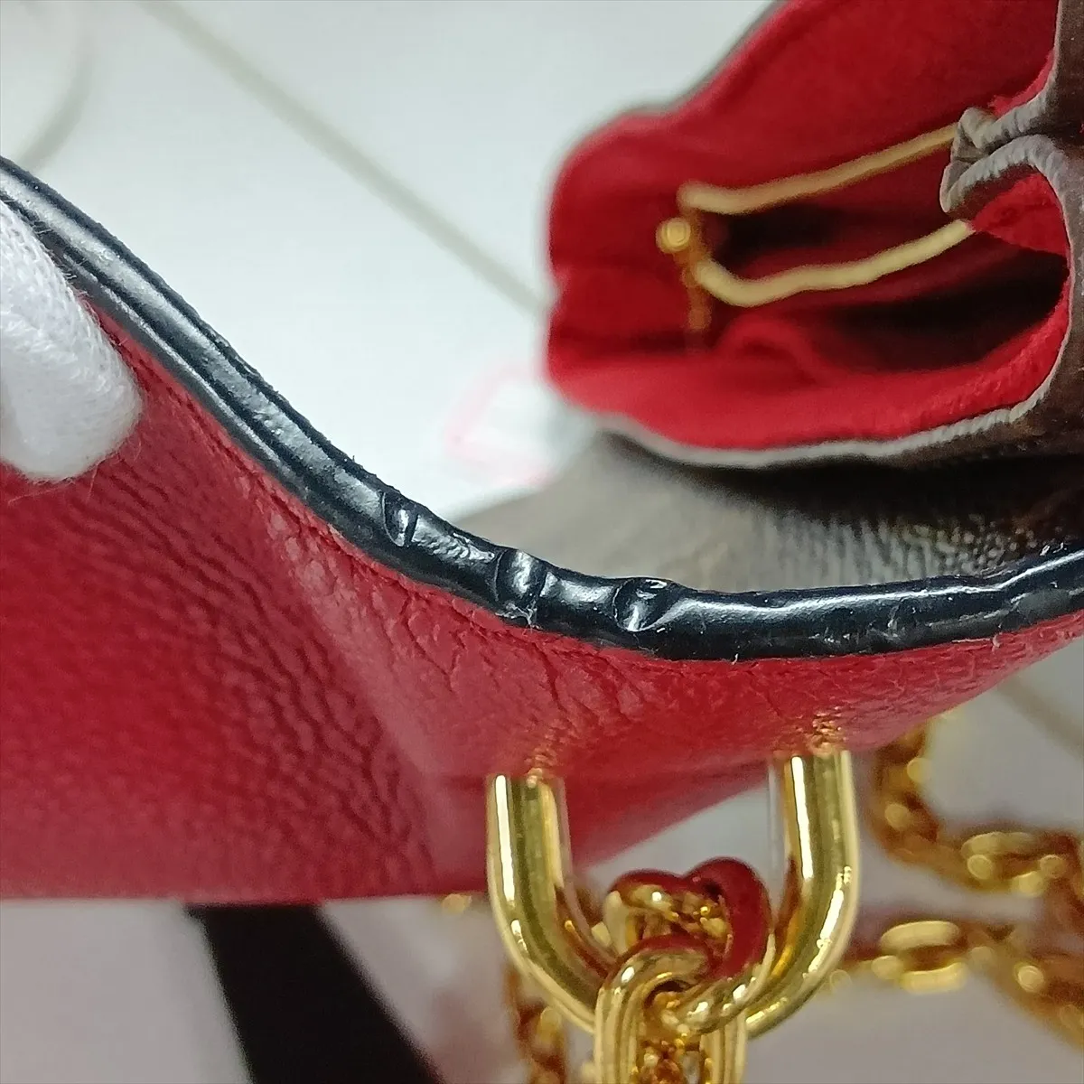 Monogram x Taurillon Samplace M43713 CA3118 Brown x Red — view 12