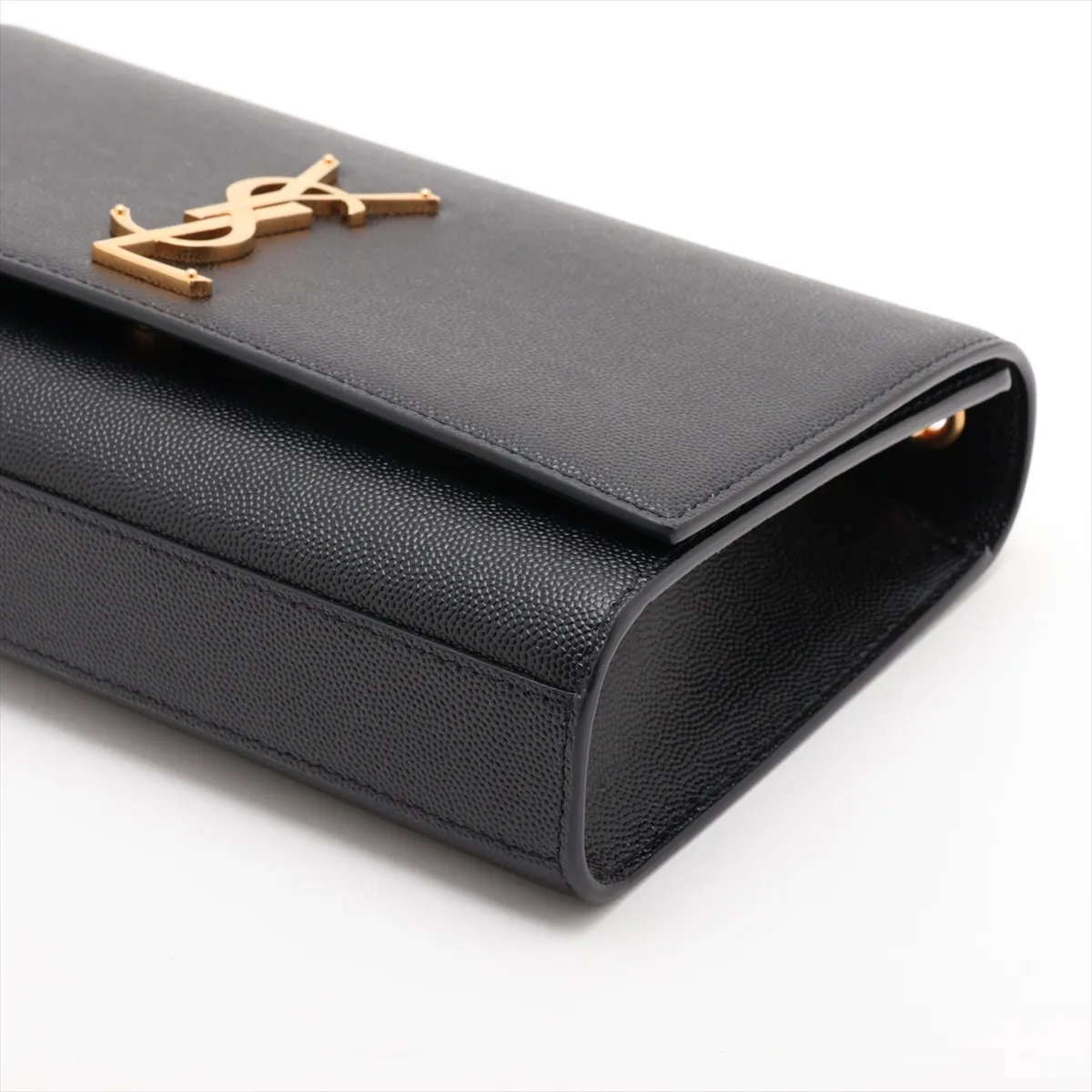 Classic Kate Leather Chain Shoulder Bag, Black 364021 — view 3