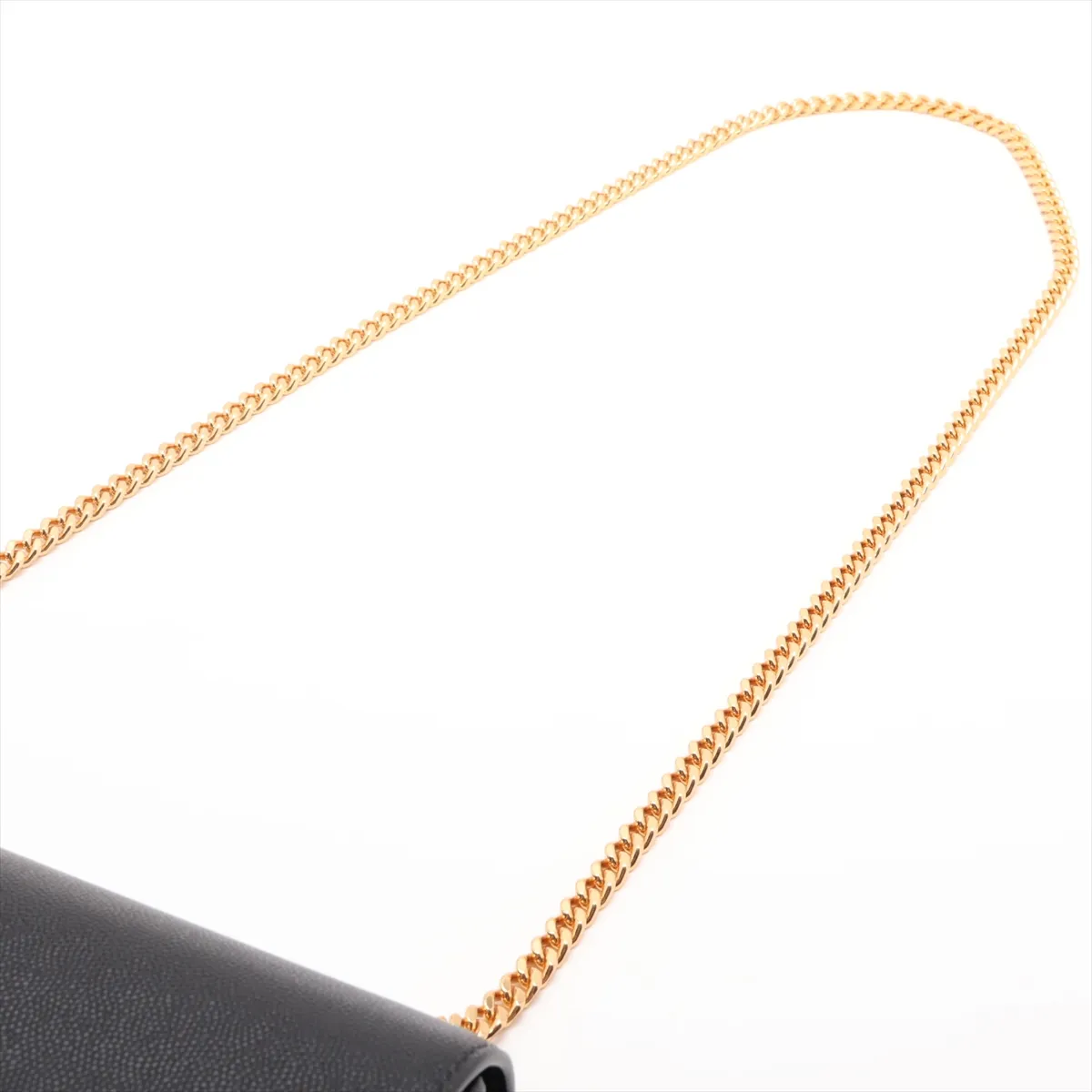 Classic Kate Leather Chain Shoulder Bag, Black 364021 — view 5
