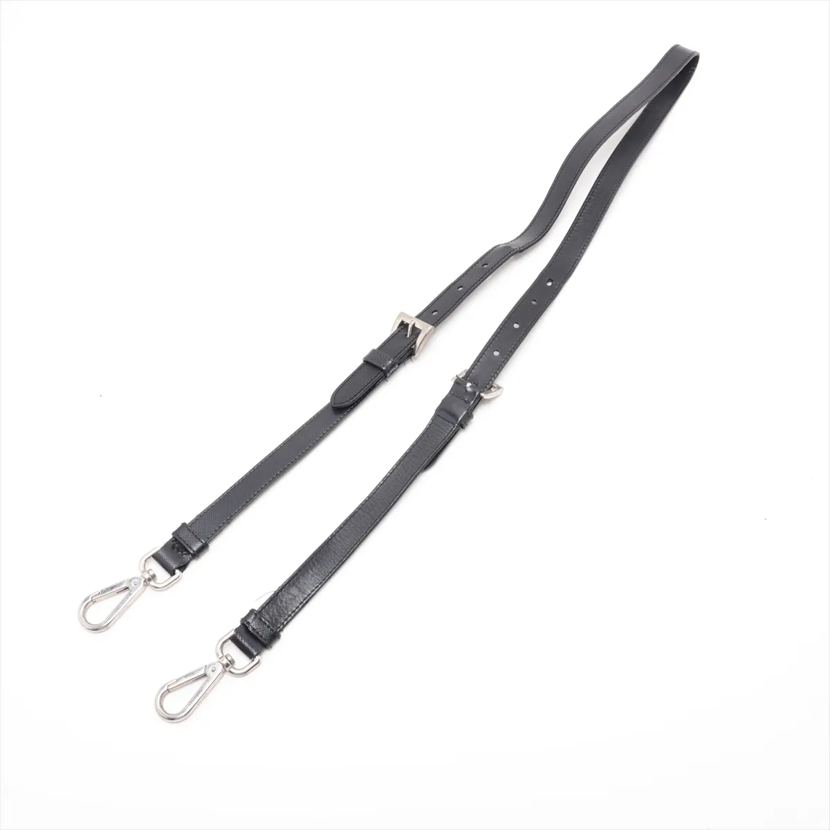 Tessuto Nylon x Leather Shoulder Bag, Black — view 5