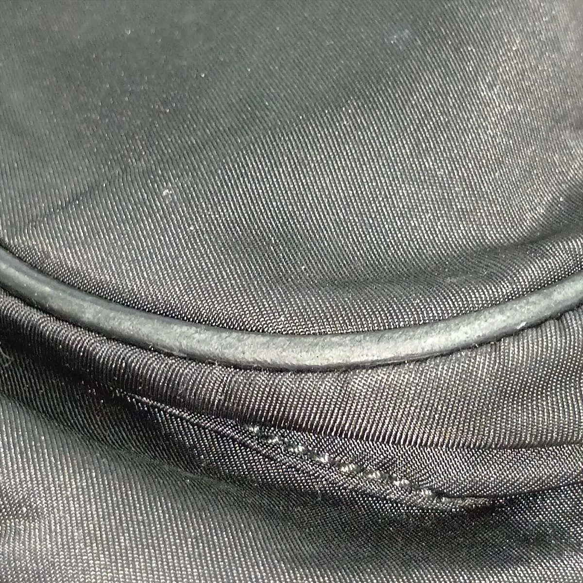 Tessuto Nylon x Leather Shoulder Bag, Black — view 10