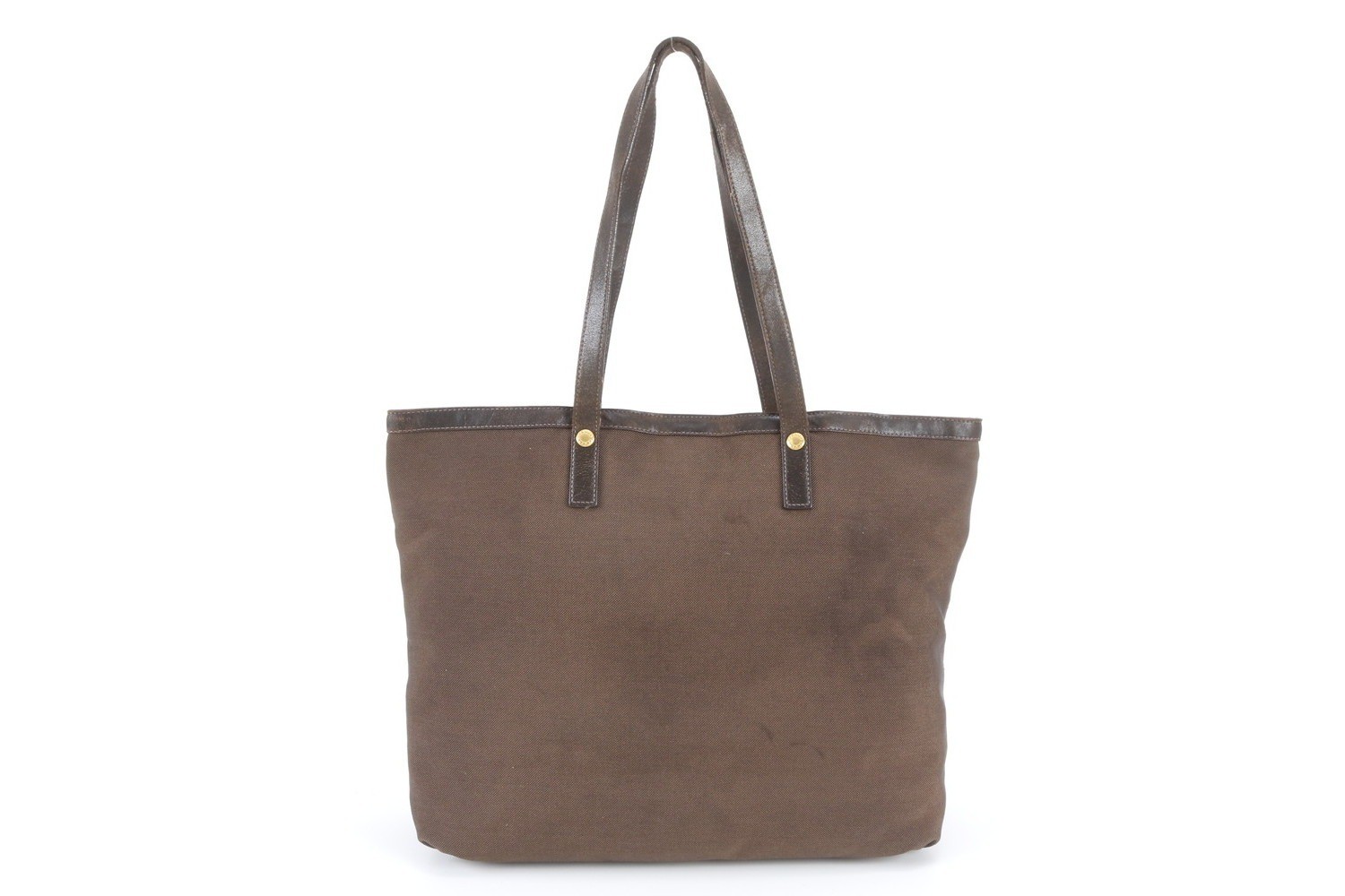 Jacquard Logo BN1792 Leather Canvas Tote Bag — view 3