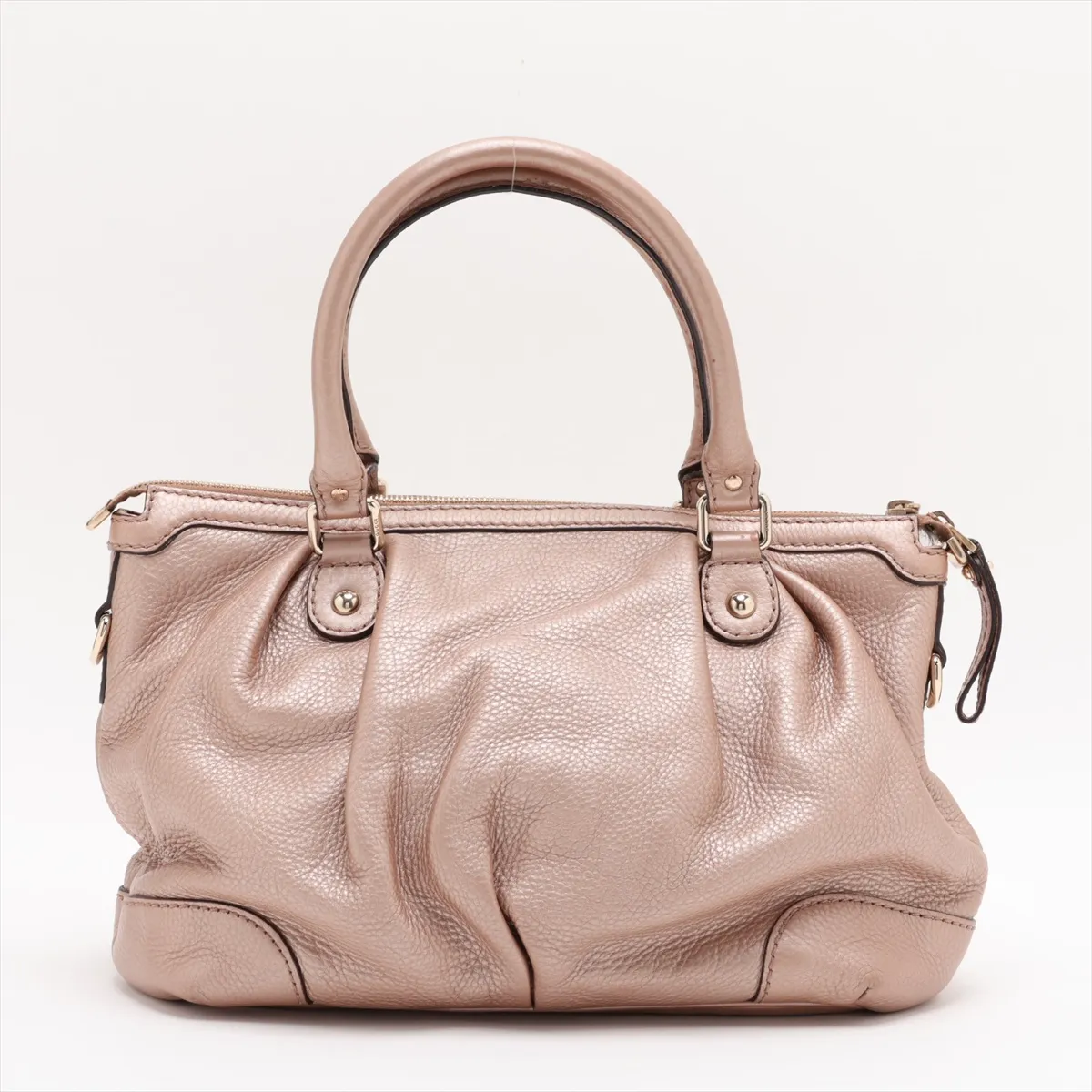 247902 Leather Handbag Beige — view 2