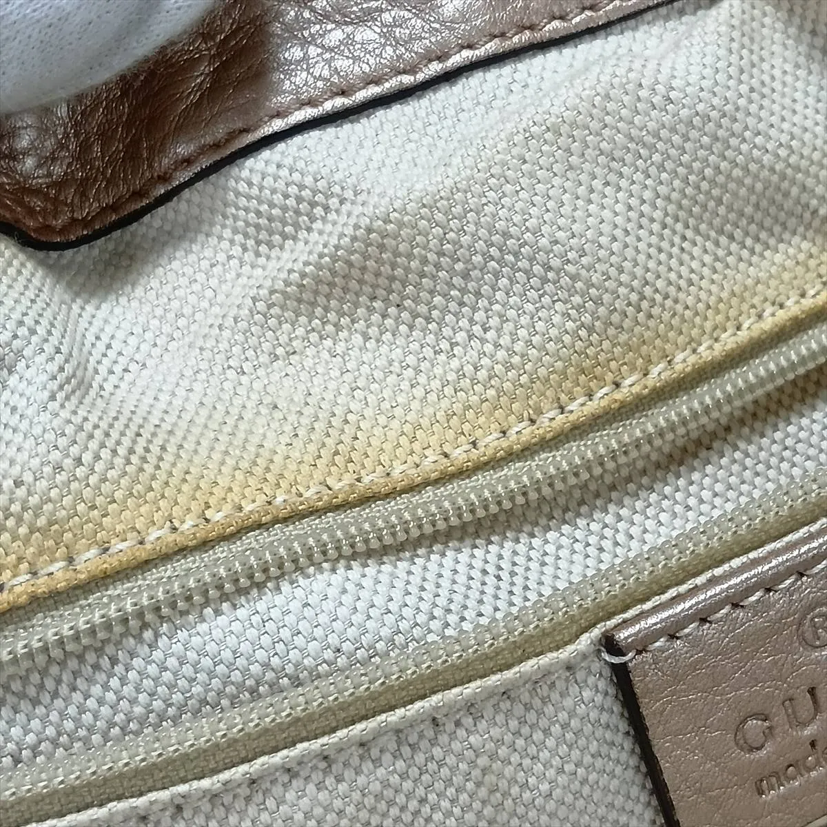 247902 Leather Handbag Beige — view 13