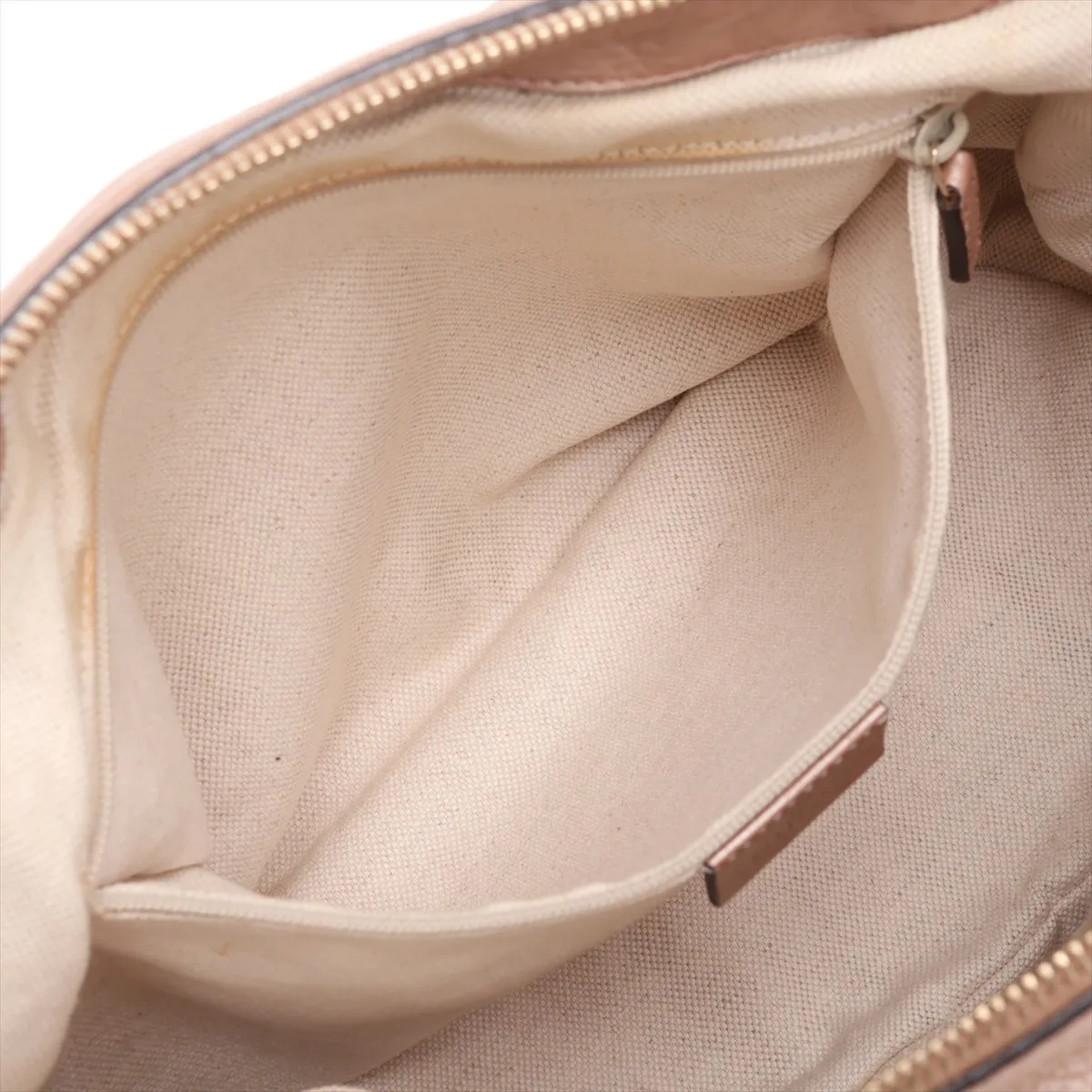 247902 Leather Handbag Beige — view 8