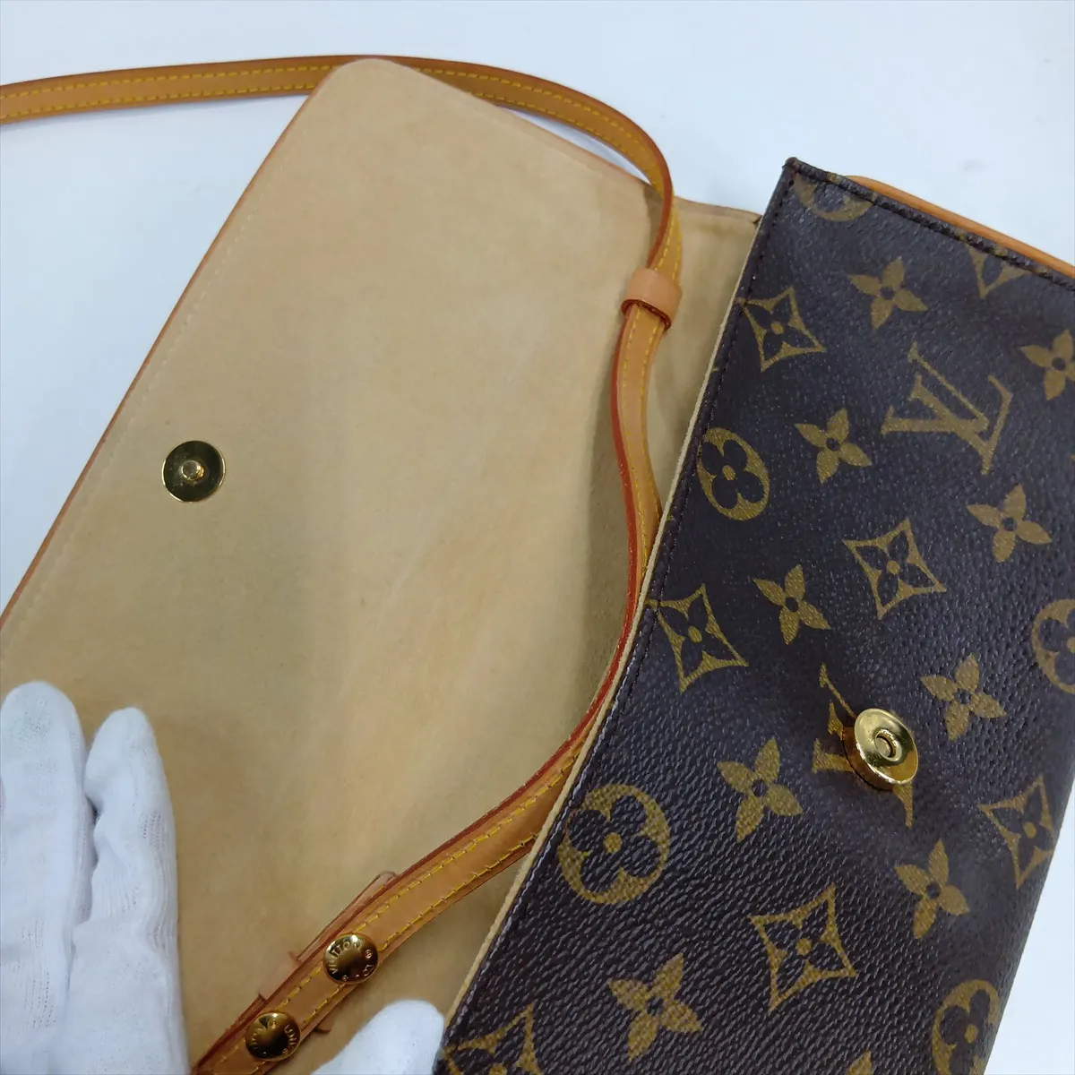 Monogram Pochette Twin GM M51852 CA0999 Brown — view 14