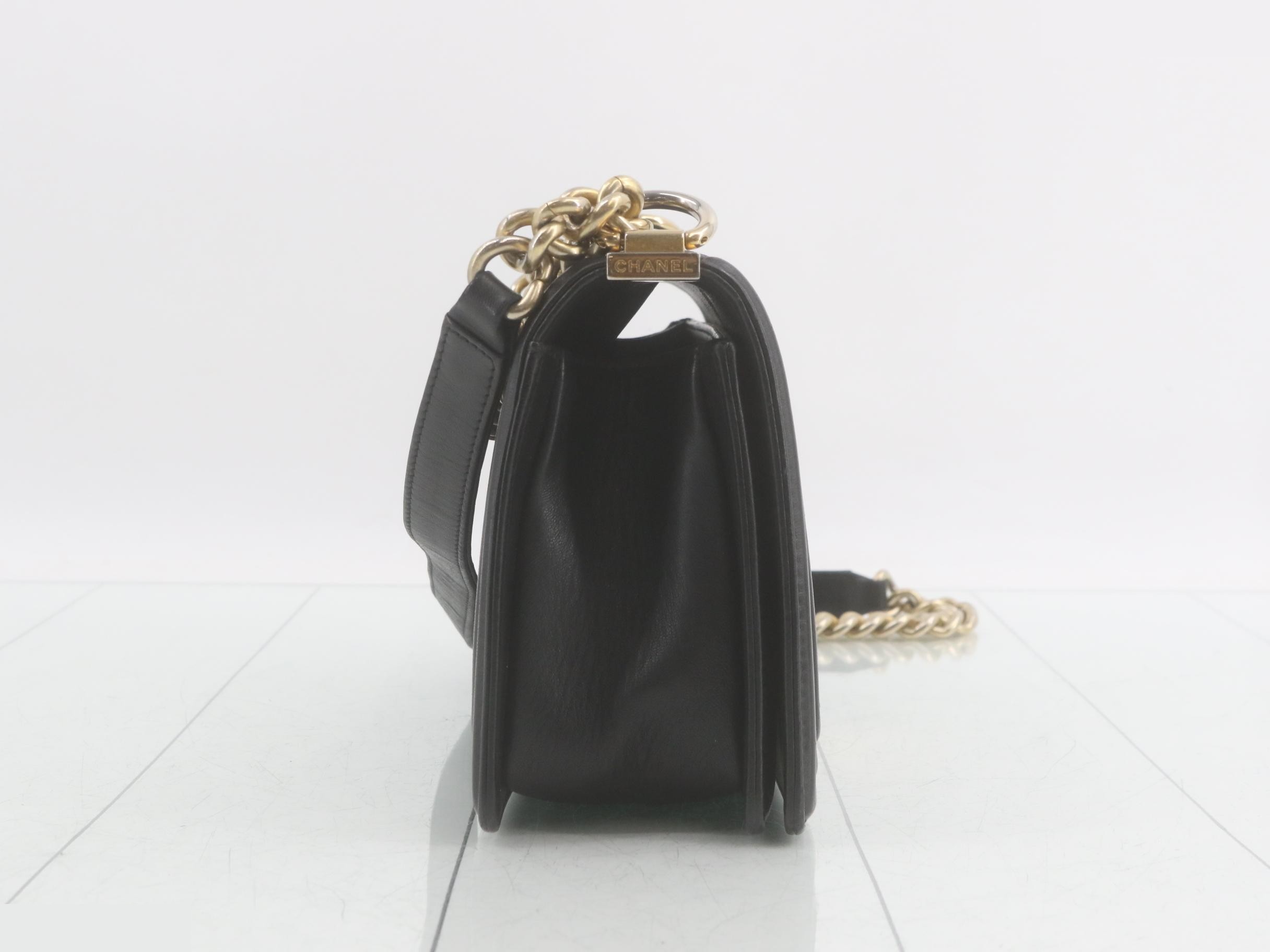 BOY CHANEL Lambskin Shoulder Bag — view 4