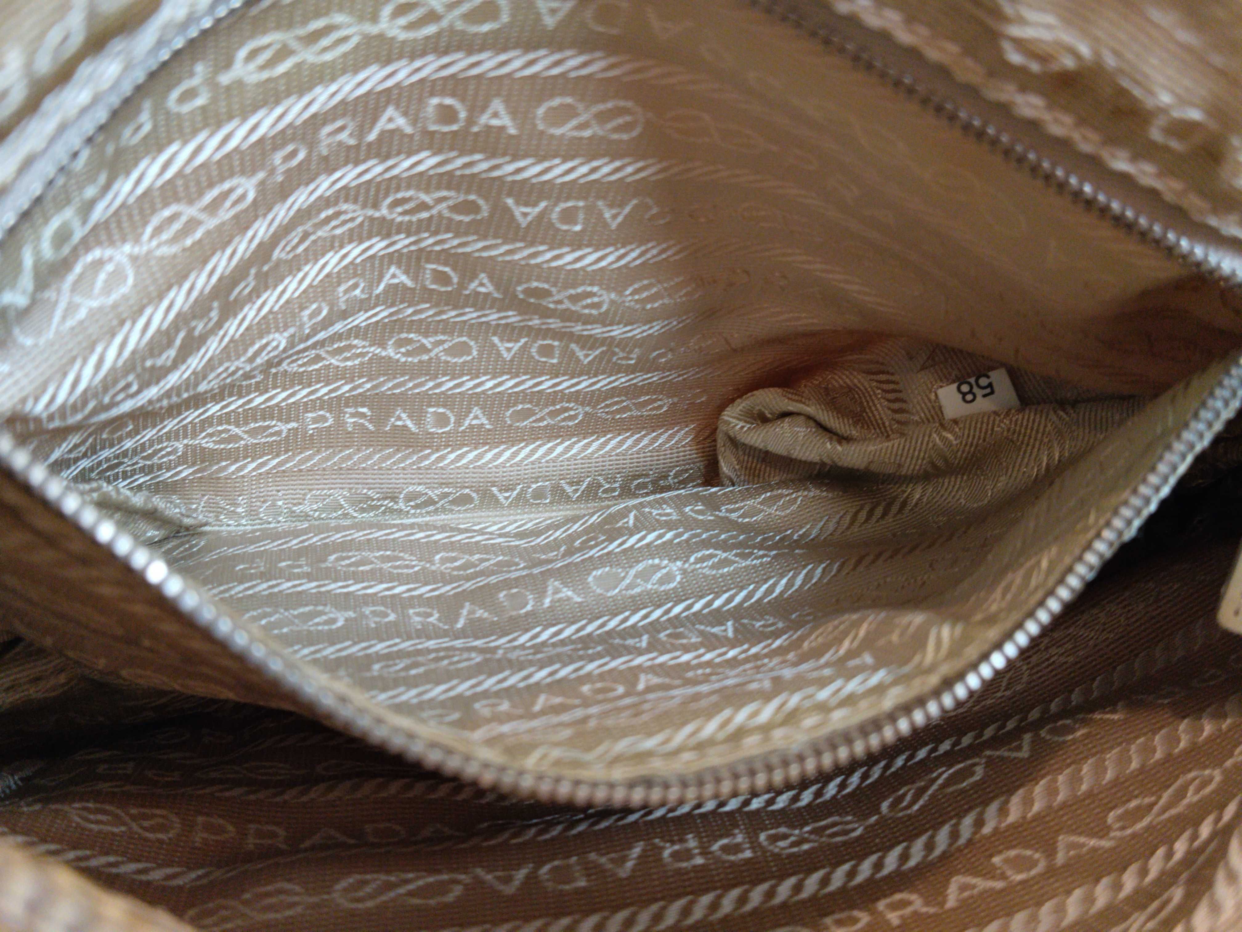 Nylon Shoulder Bag with Triangle Logo — view 12