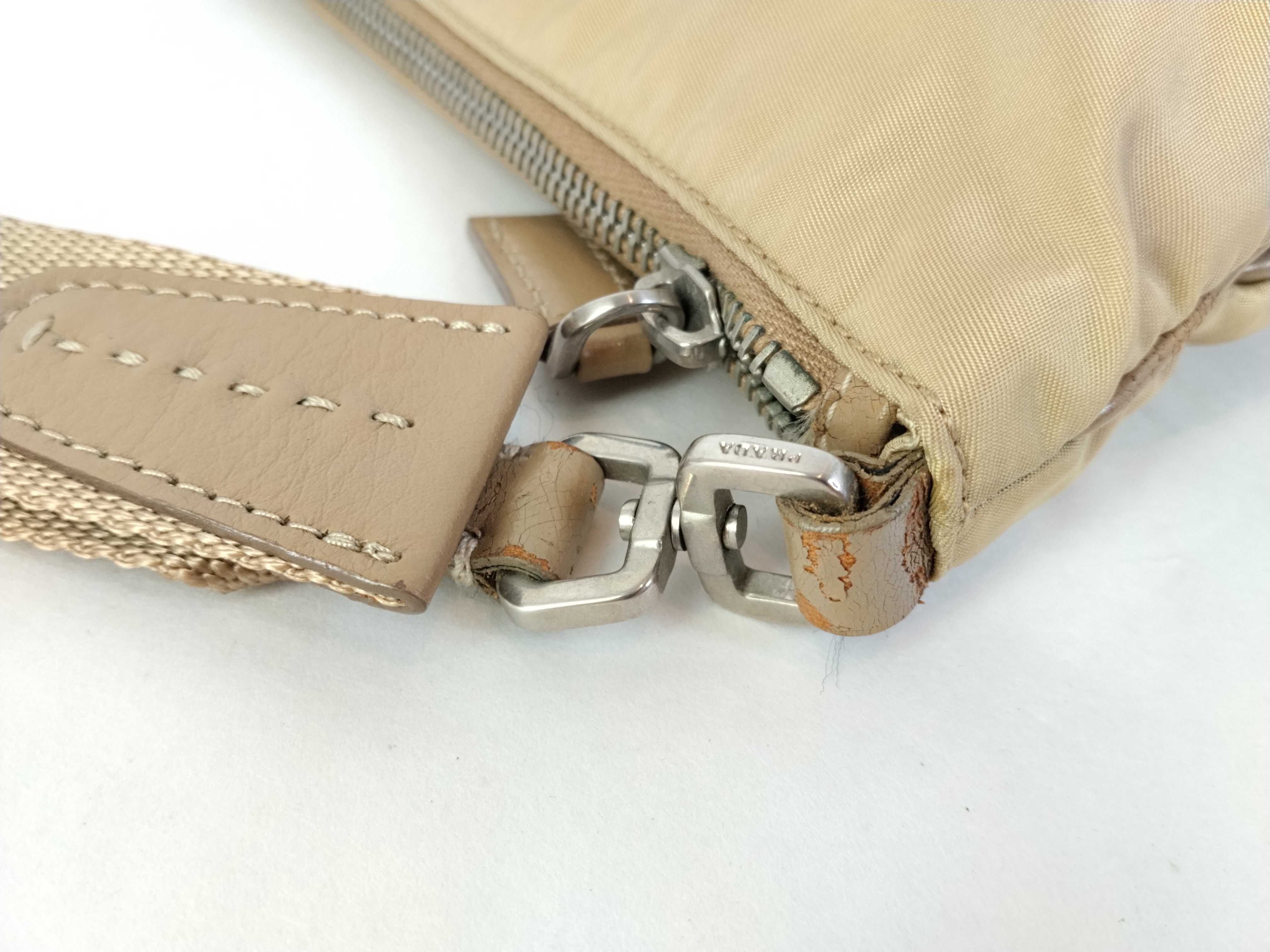 Nylon Shoulder Bag with Triangle Logo — view 5