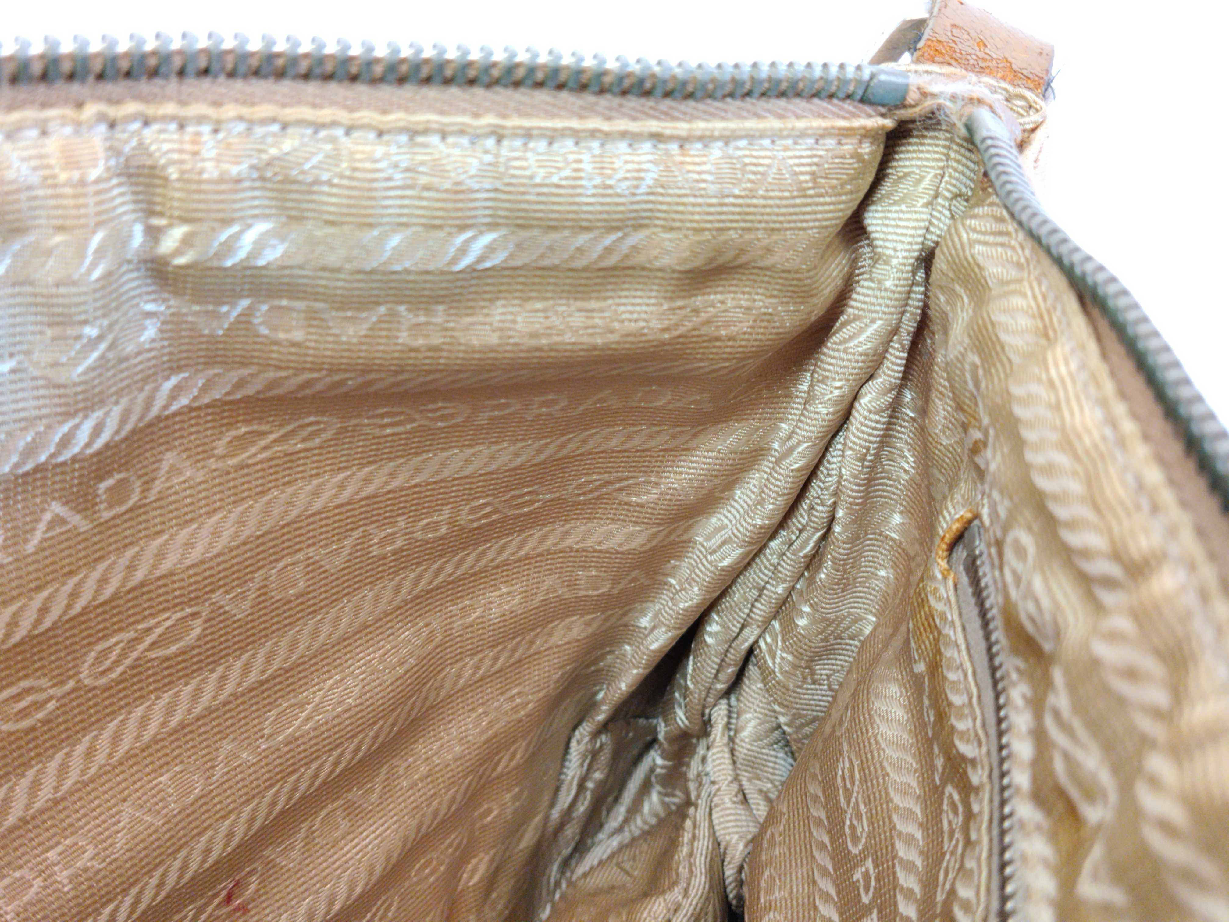 Nylon Shoulder Bag with Triangle Logo — view 10
