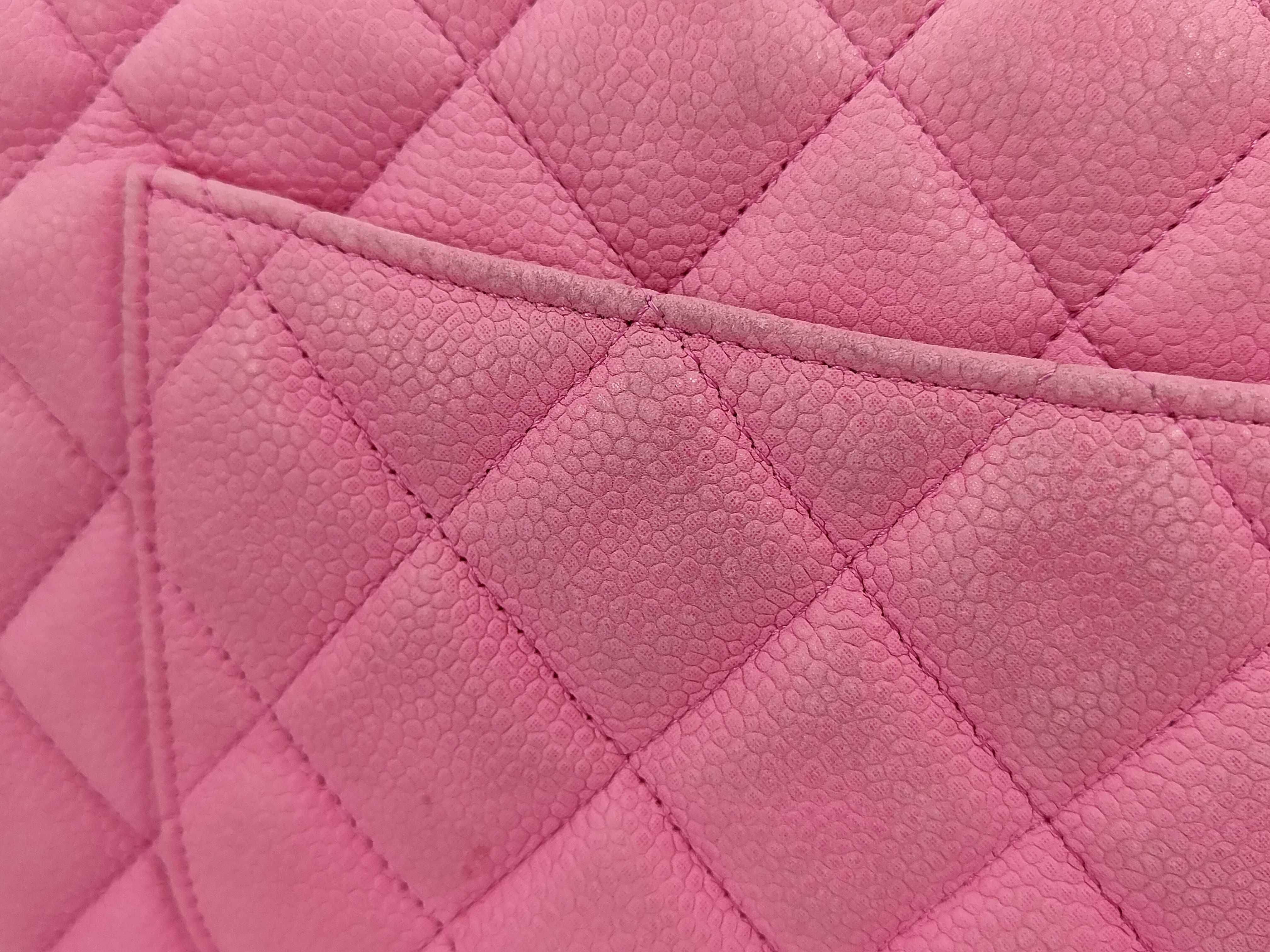 Matelassé Chain Shoulder Bag, Turnlock, Pink Shoulder Bag — view 3