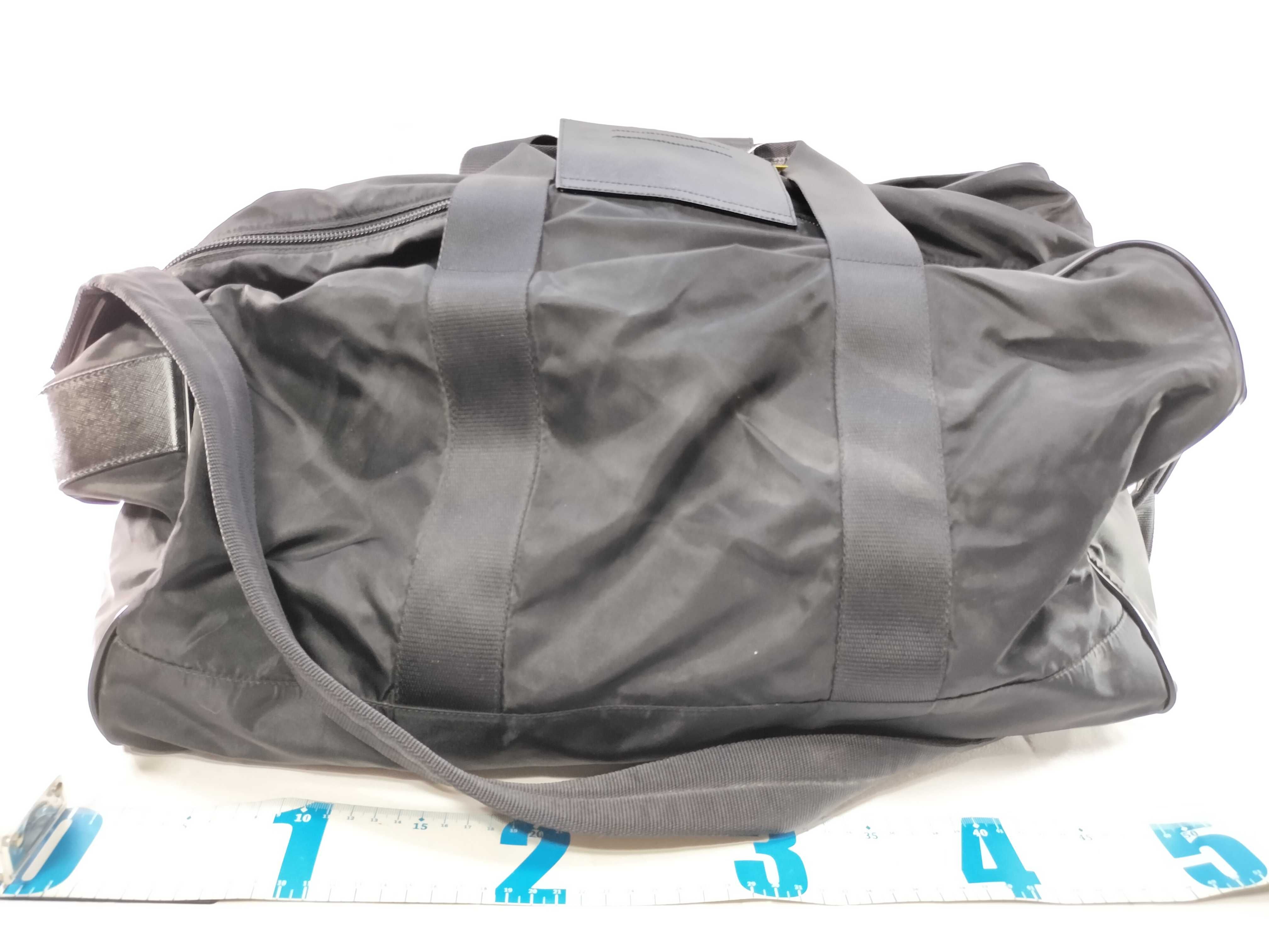 Nylon Boston Bag, Black — view 2
