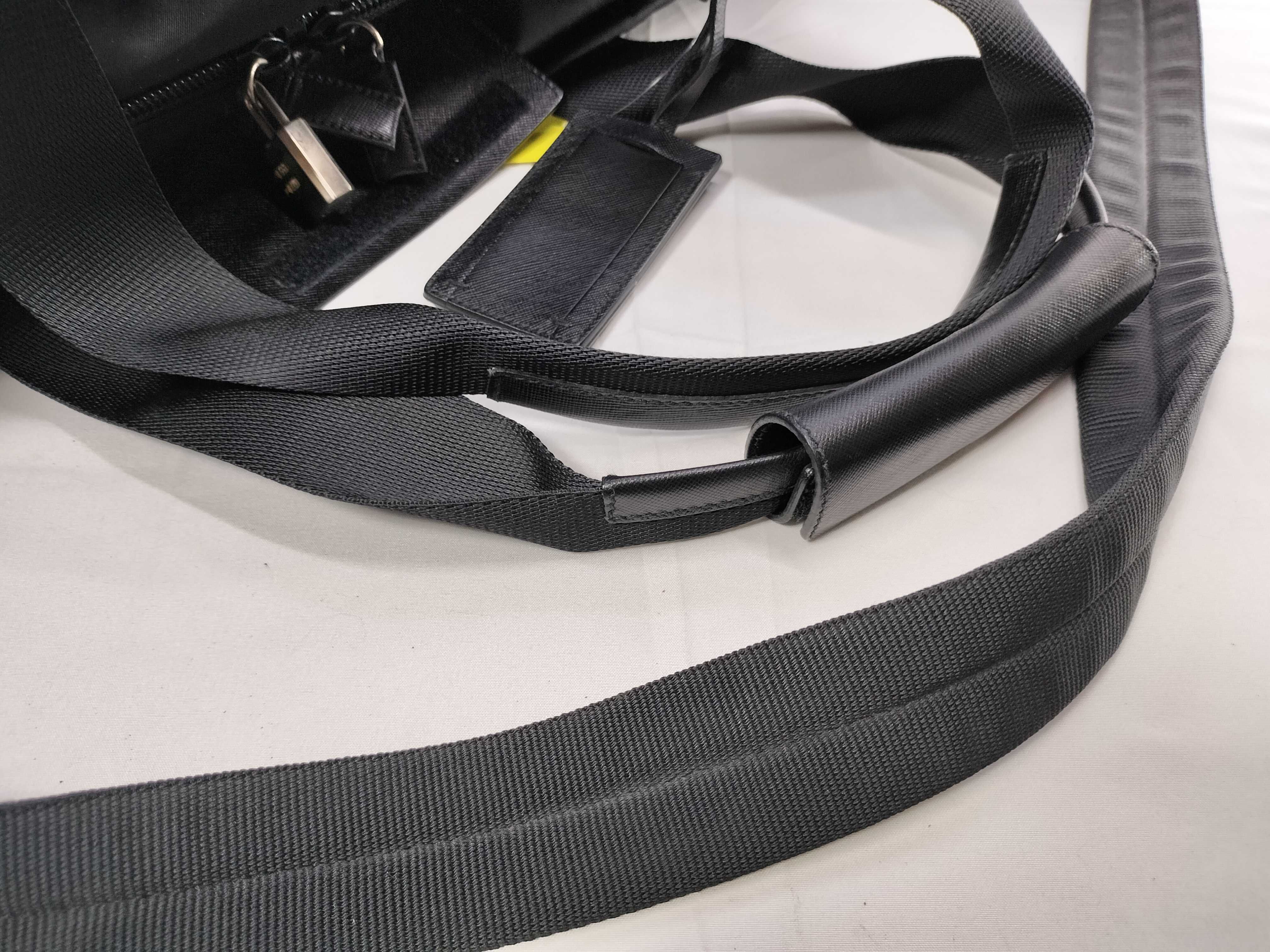 Nylon Boston Bag, Black — view 3