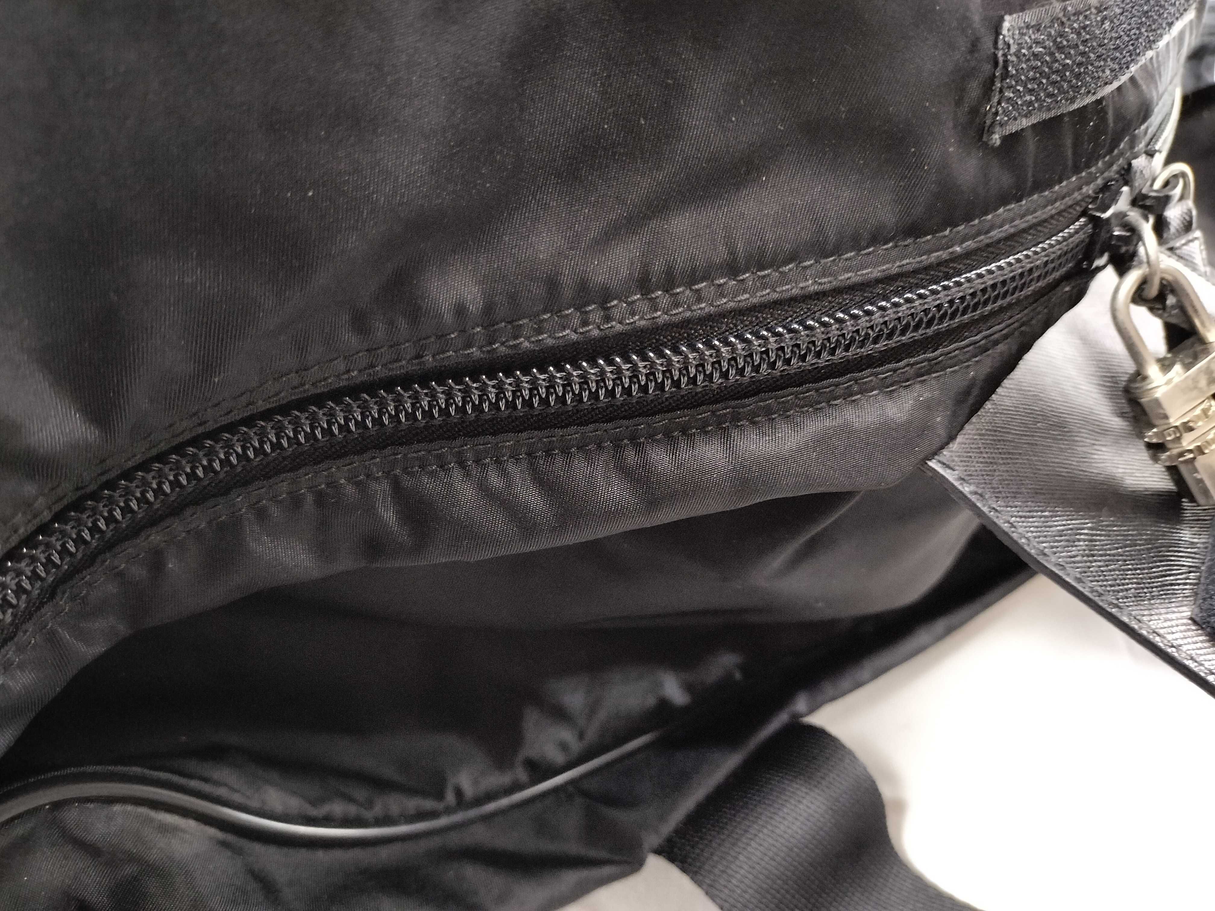 Nylon Boston Bag, Black — view 8