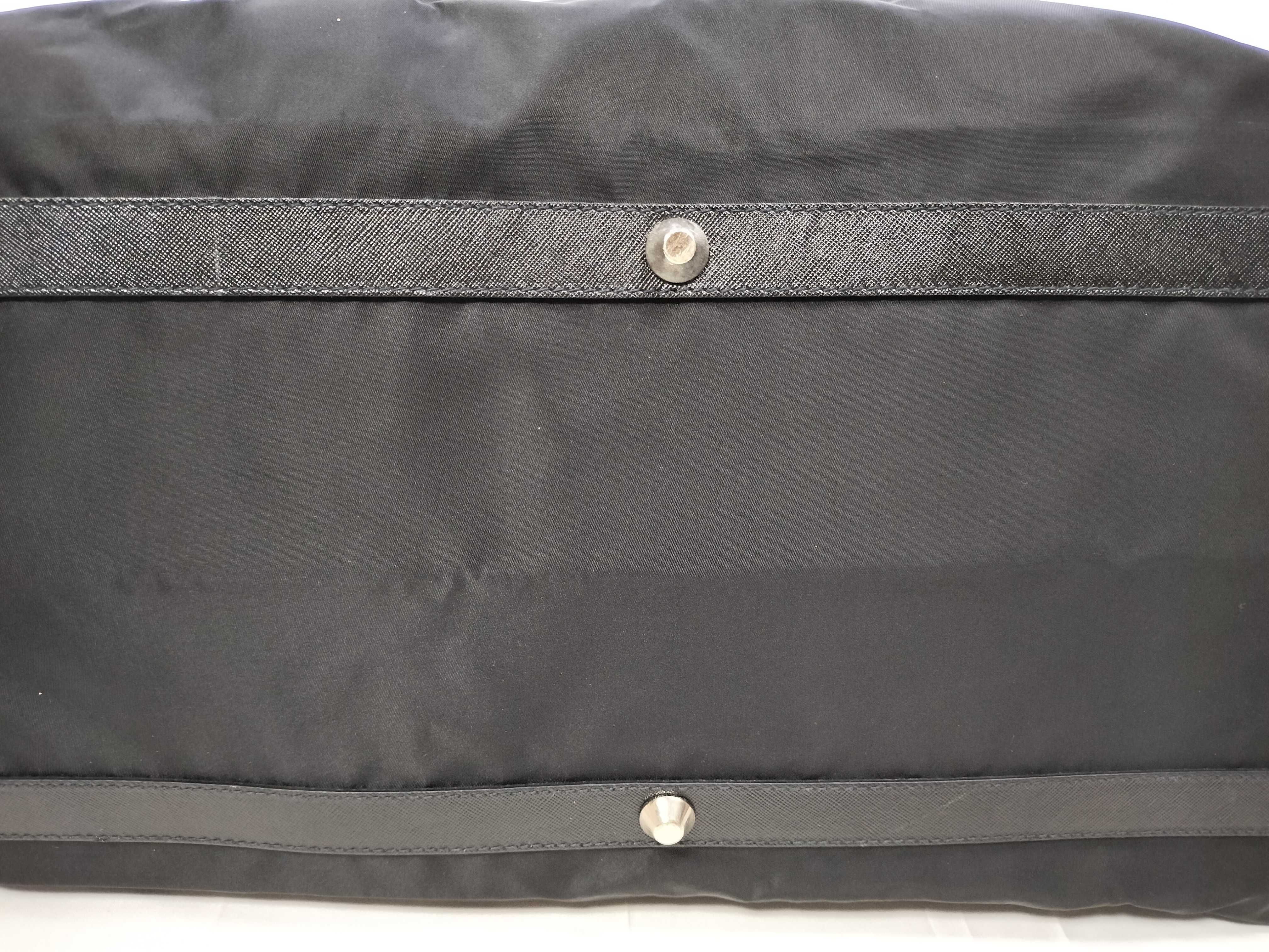 Nylon Boston Bag, Black — view 10
