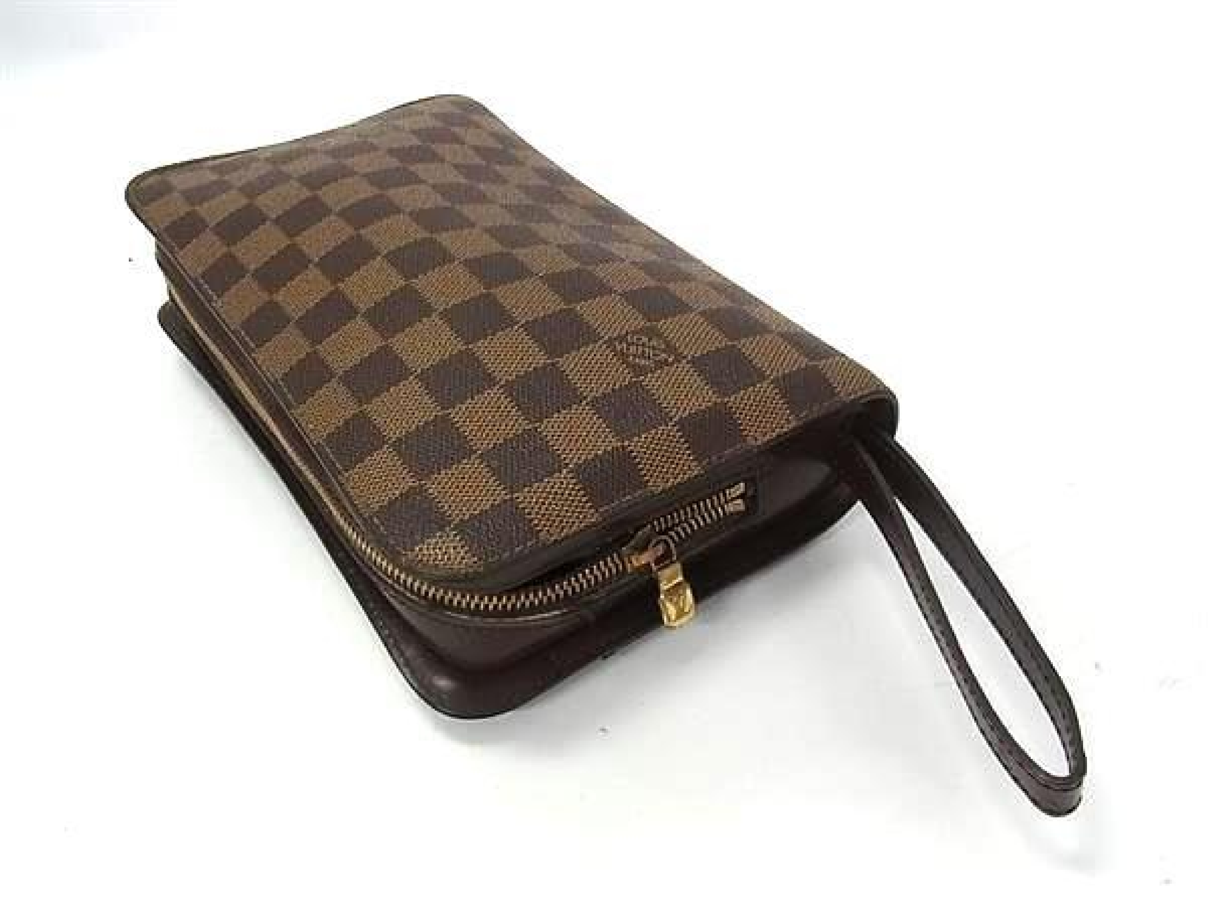 N51993 Damier Ebene Saint Louis Clutch Bag, Brown, FY5213 Second Bag — view 3