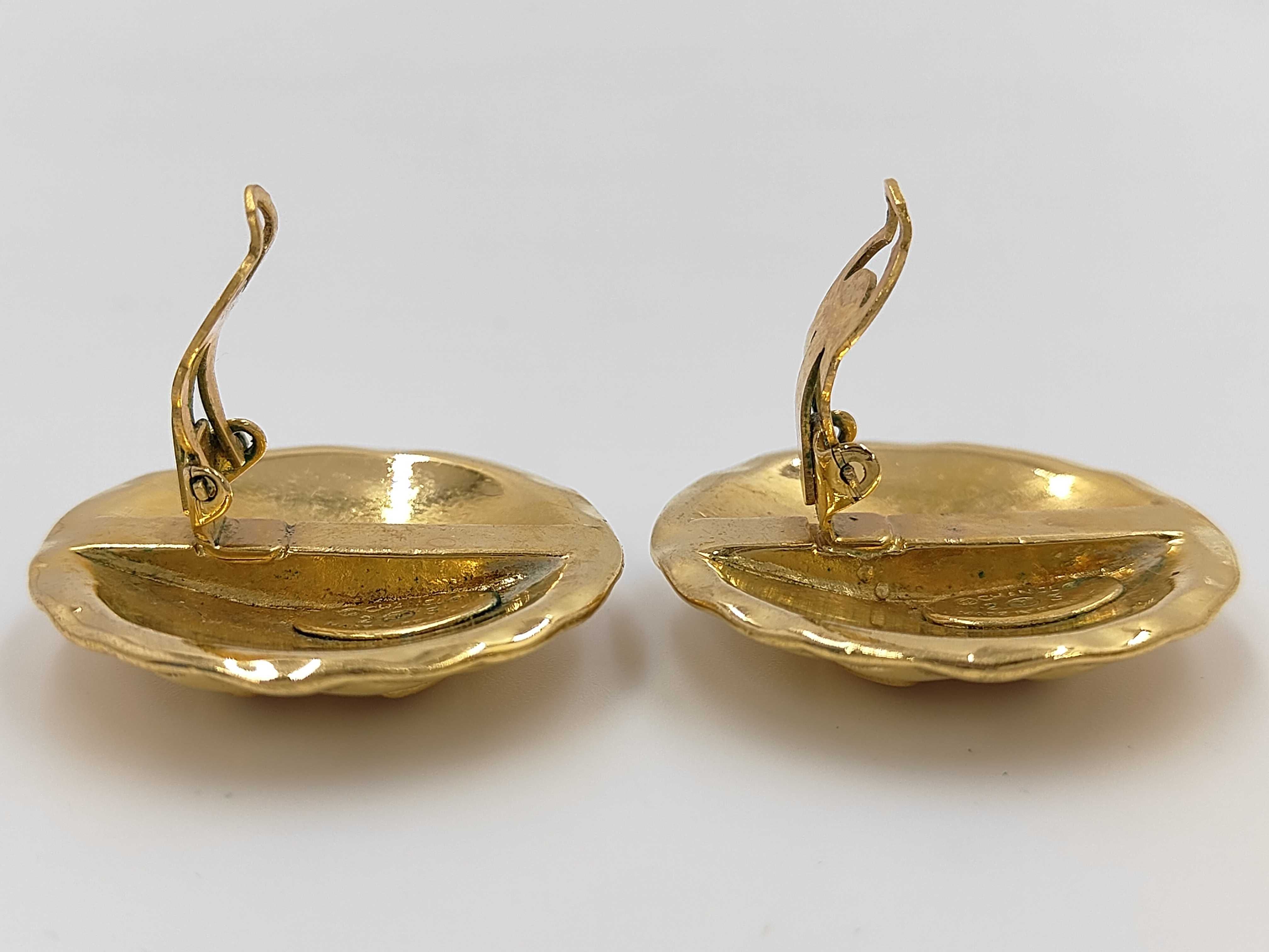 Round Matelassé Earrings — view 4