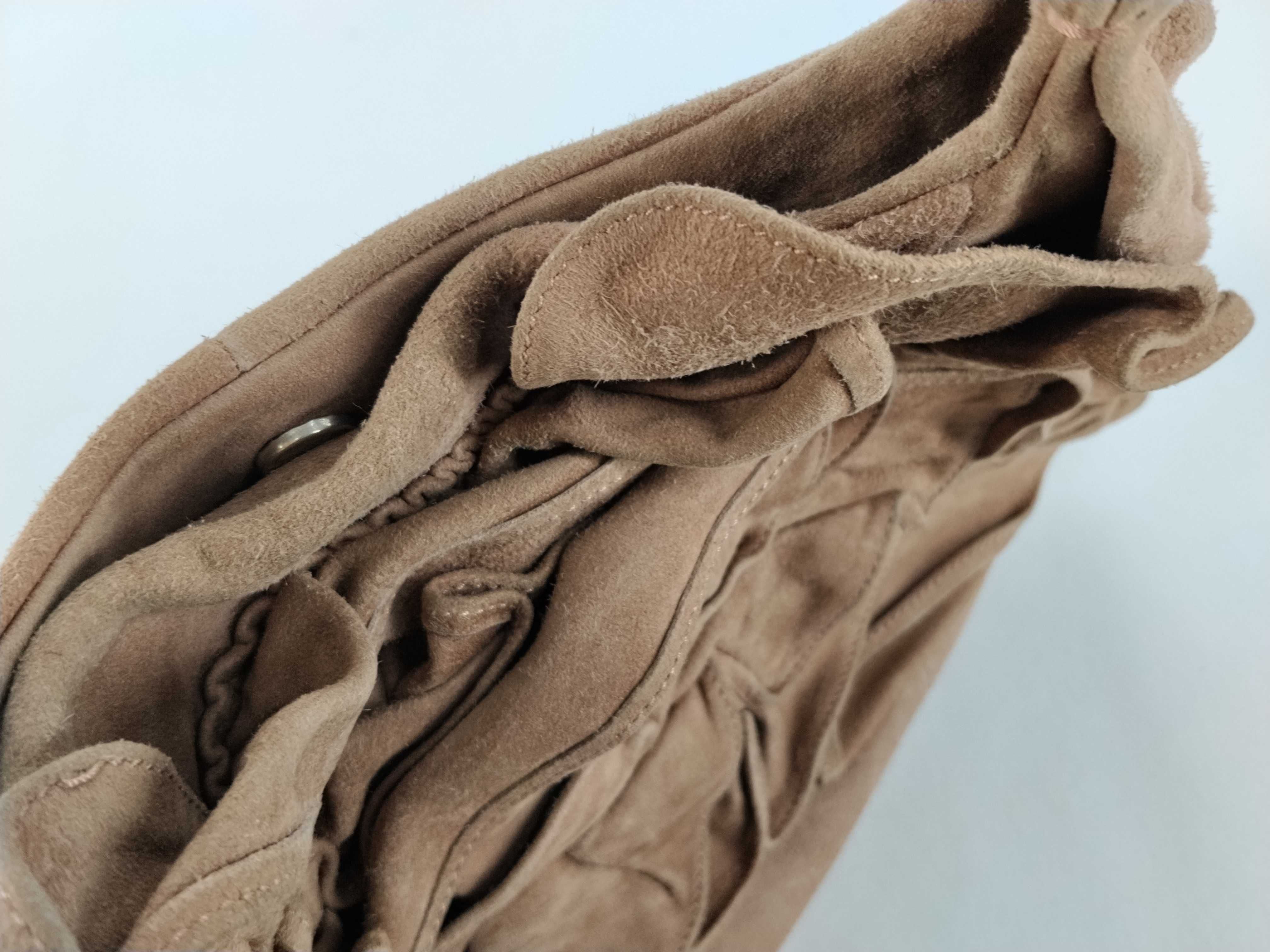 Rive Gauche (Tom Ford era) Suede Rose One-Shoulder Bag Handbag — view 8